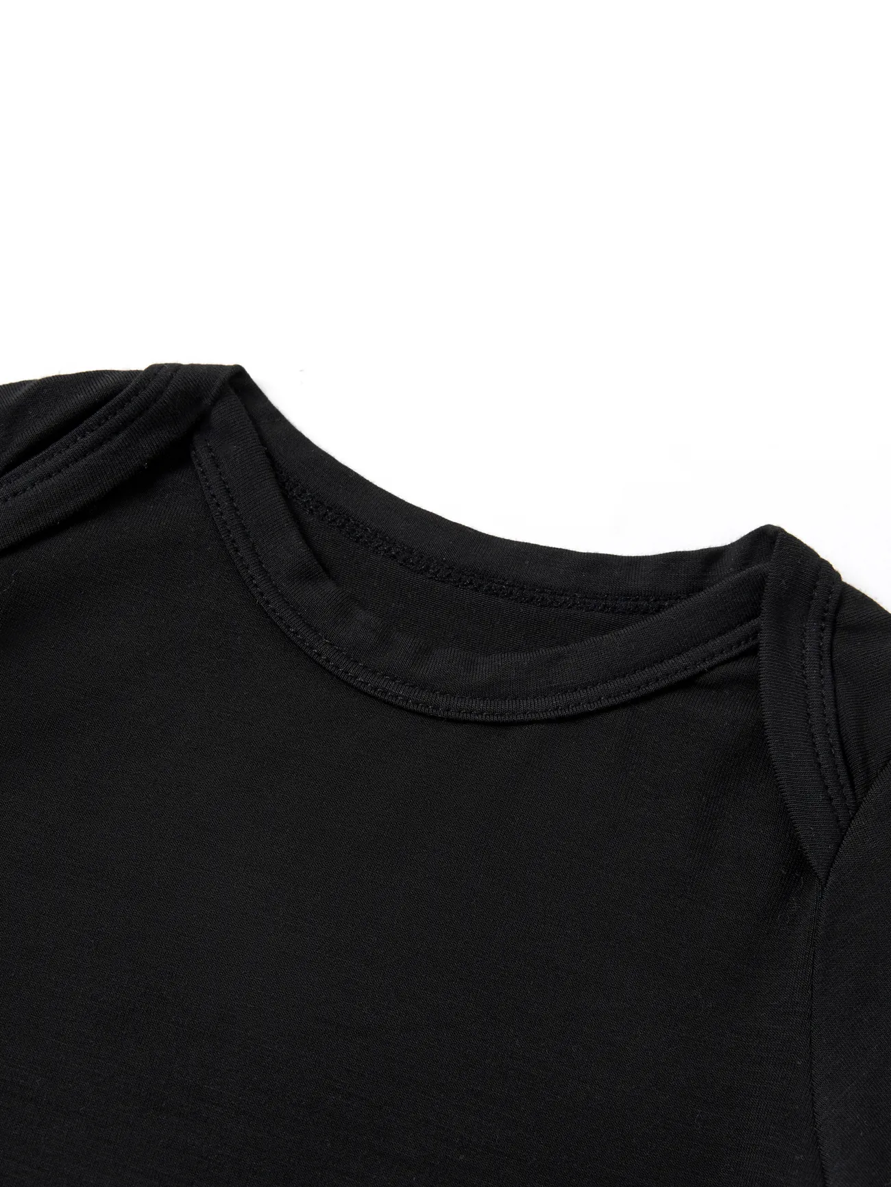 Black - Bamboo Baby Boy/Girl Casual Romper - image 2