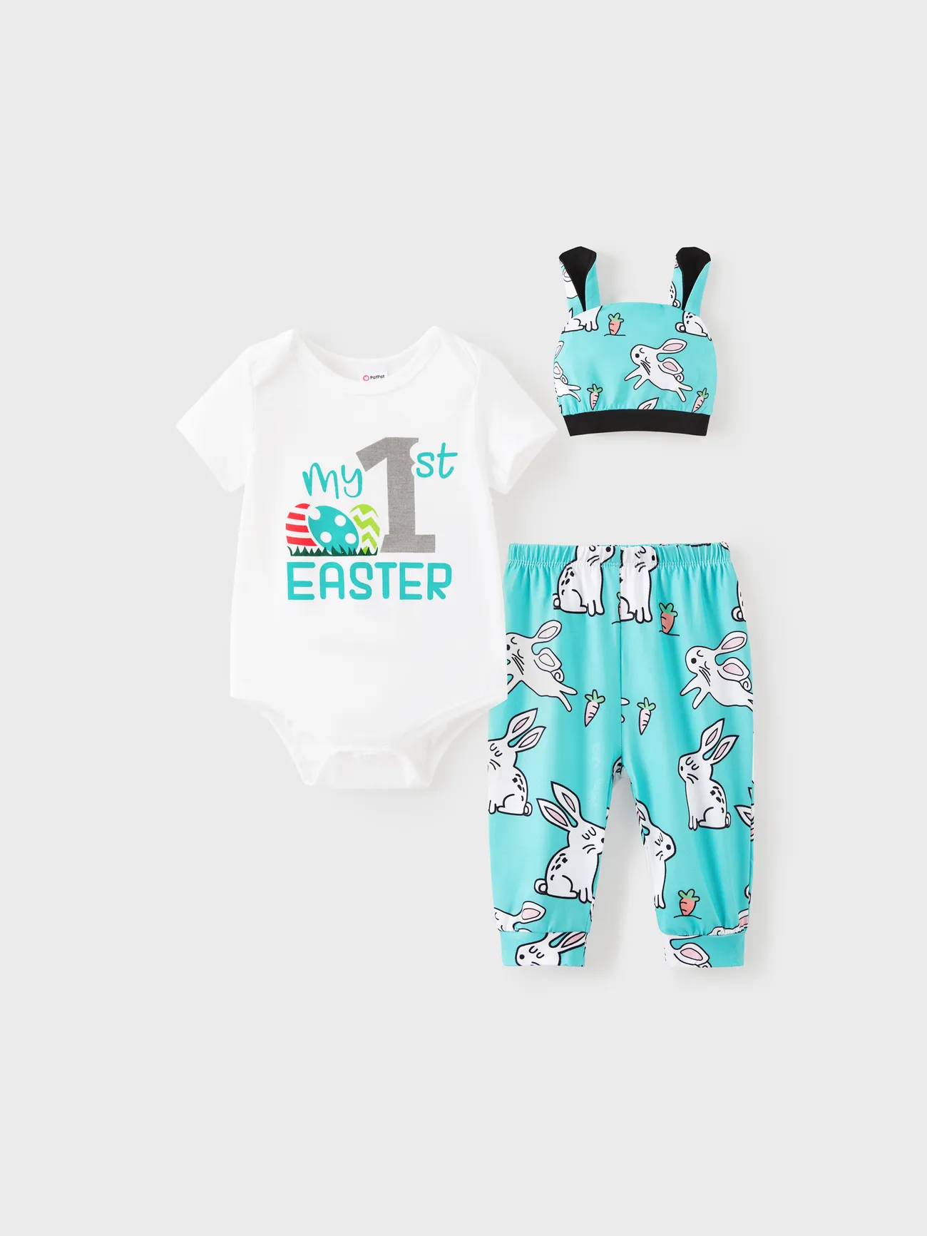 Pâques pièces Bébé Unisexe Hypersensible Lapin Tendance Manches