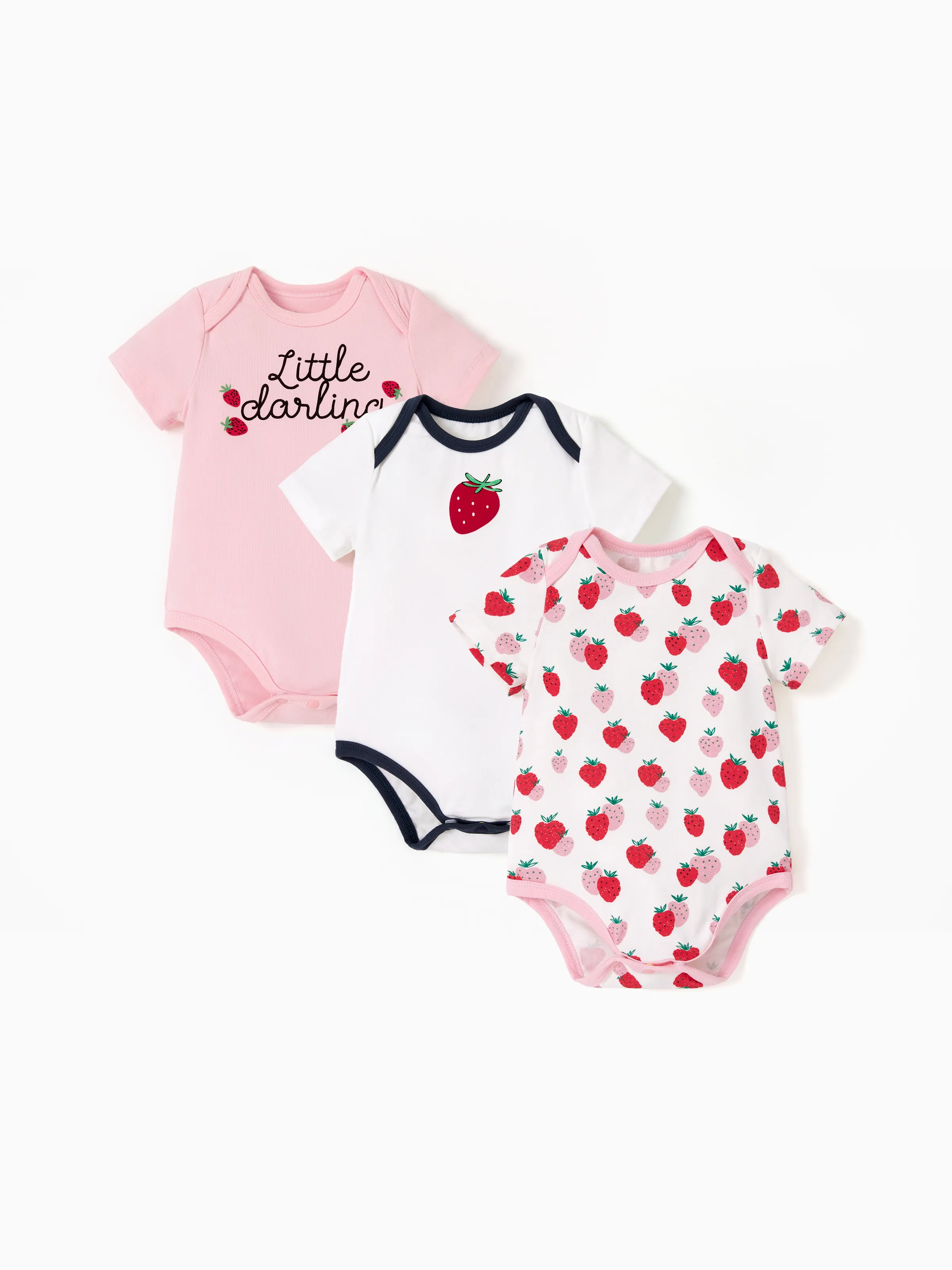 

Baby Boy/Girl Playful Print 3pcs Rompers Set