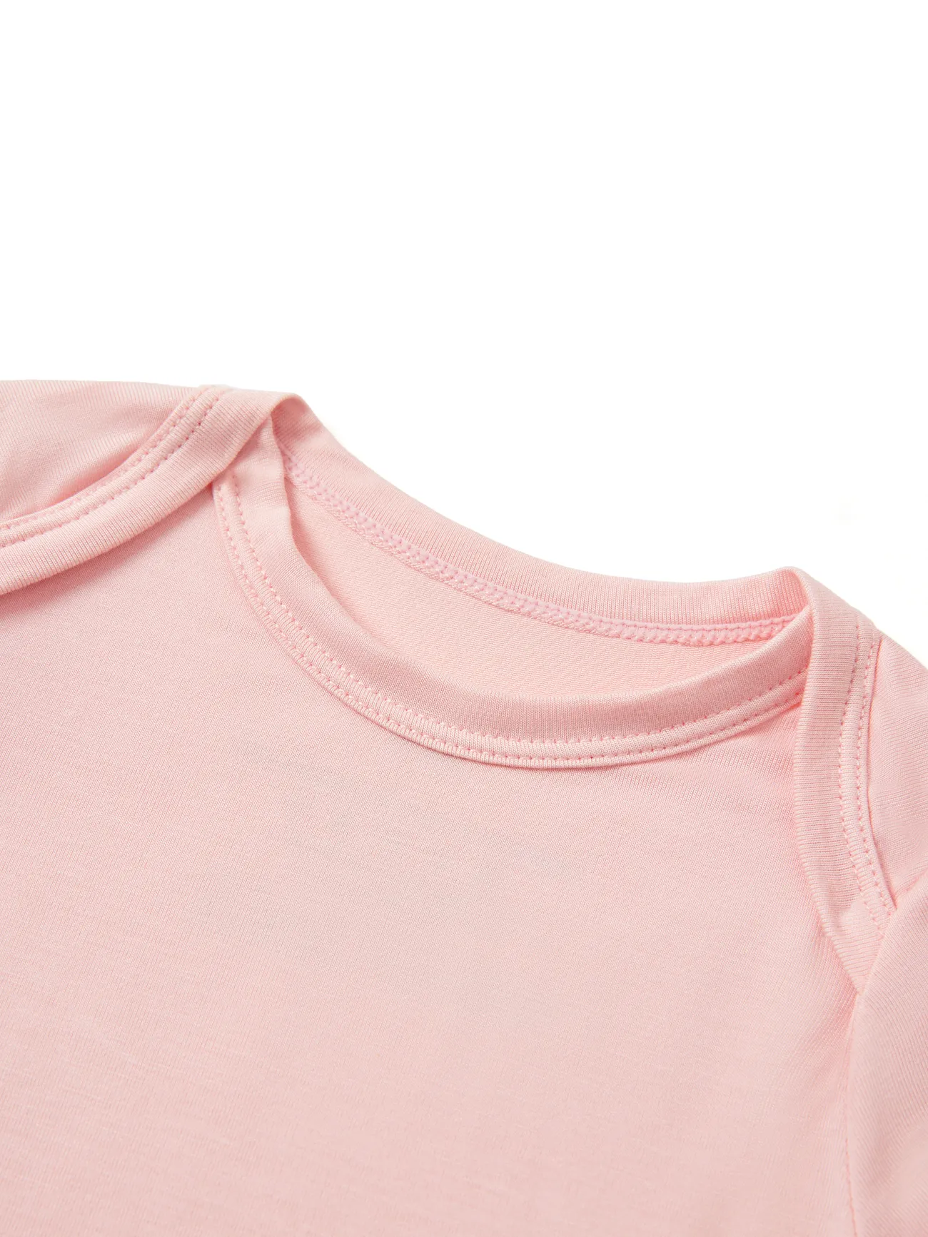 Pink - Bamboo Baby Boy/Girl Casual Romper - image 2