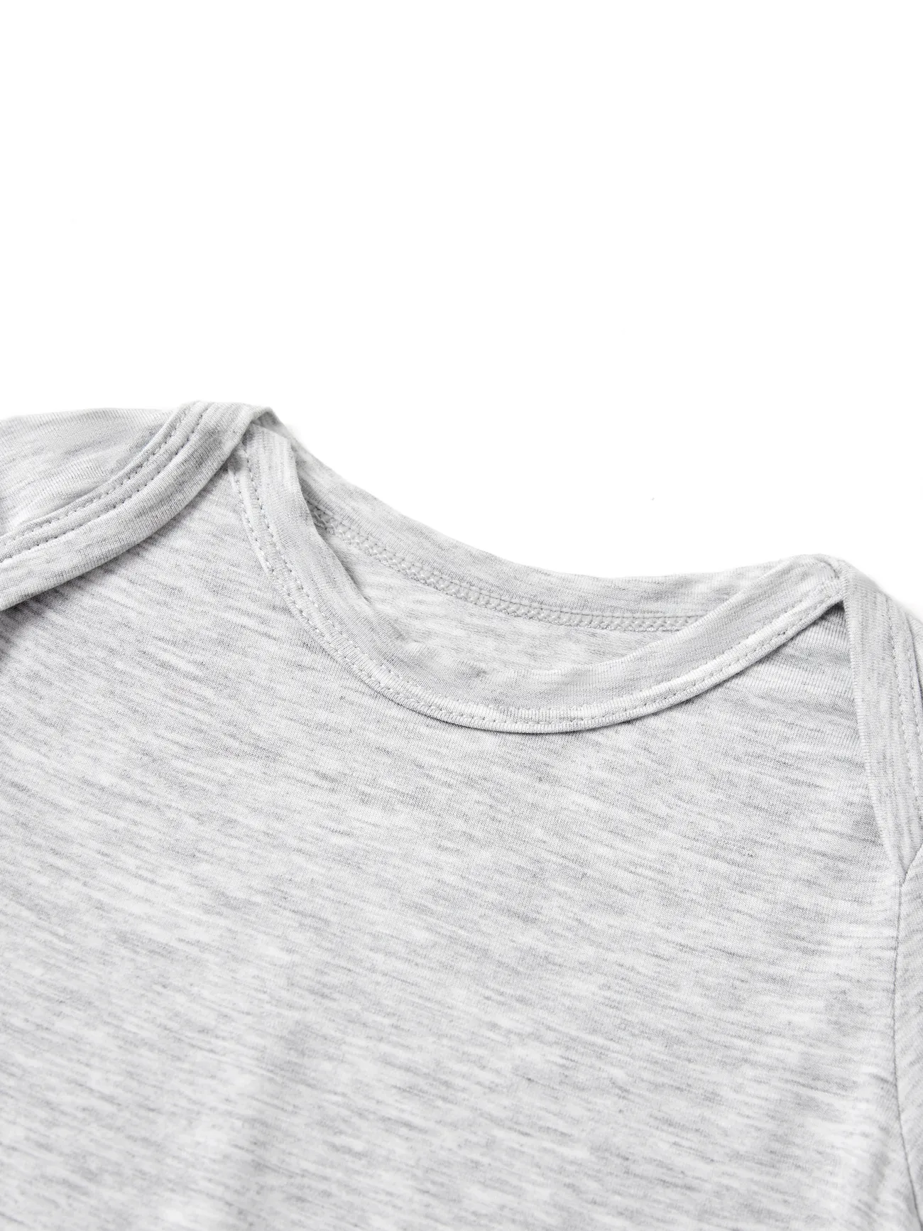 Grey - Bamboo Baby Boy/Girl Casual Romper - image 2