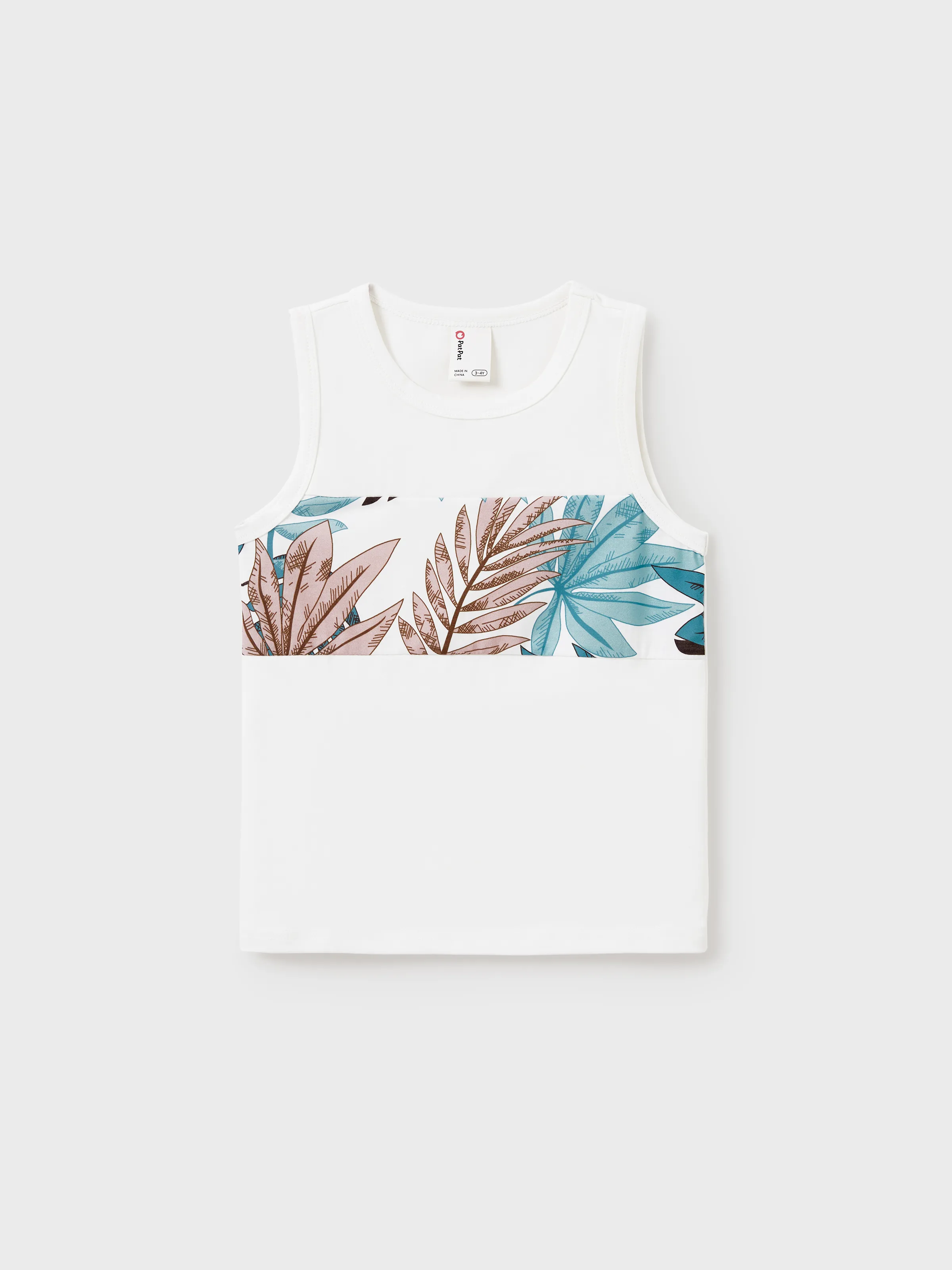 

Tropical Leaf Matching Family Outfits Cotton Tank Top & Sleeveless Summer Dresses Set for Mom, Dad, Kids Vacation Beach Clothes