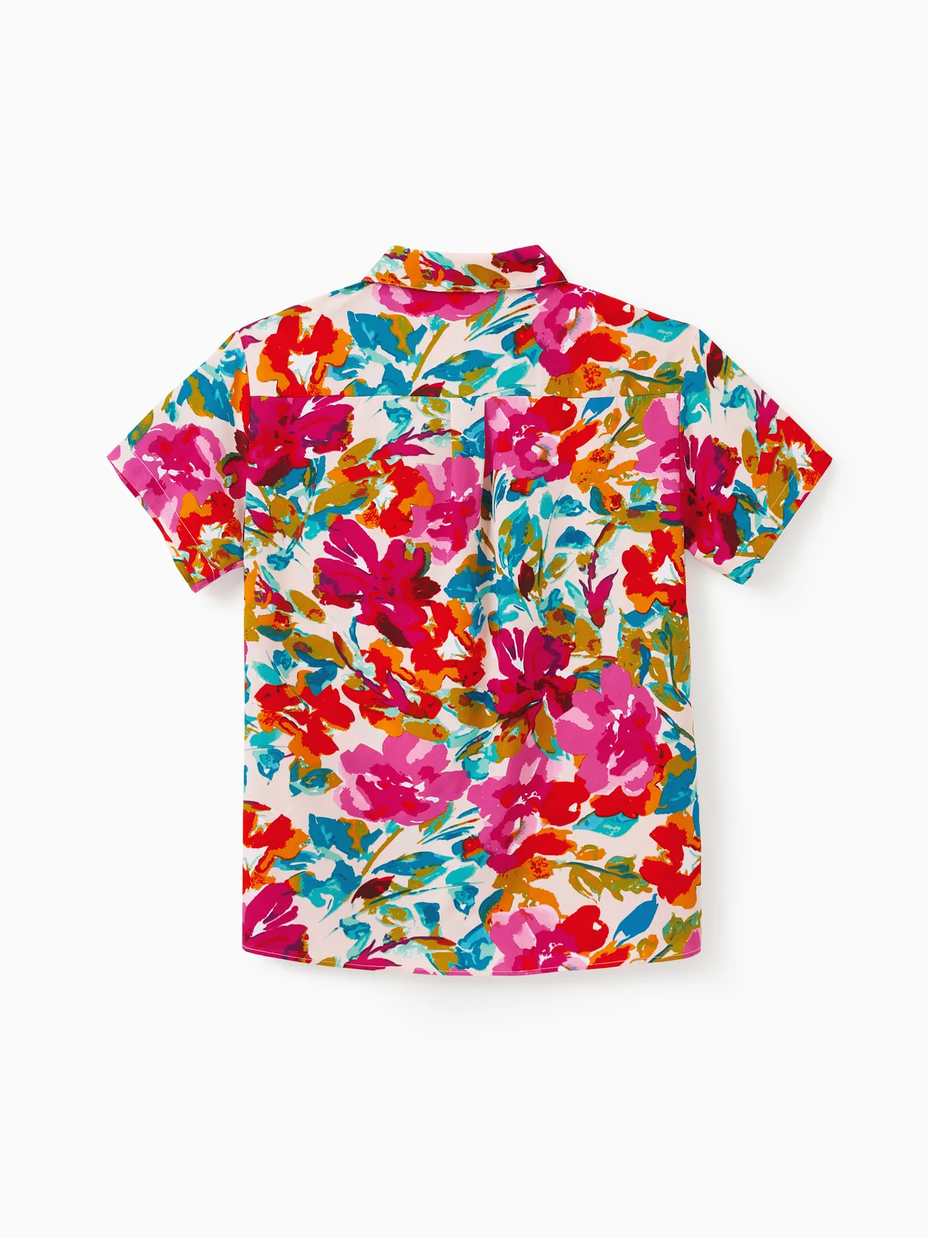 Men - Colorful Family Matching Outfits sSleeveless Strap Top and Skirt Co-ord Set & Shirt Sets Summer Vacation Clothe for Beach, Photoshoots, Travel - Hot Pink - image 22