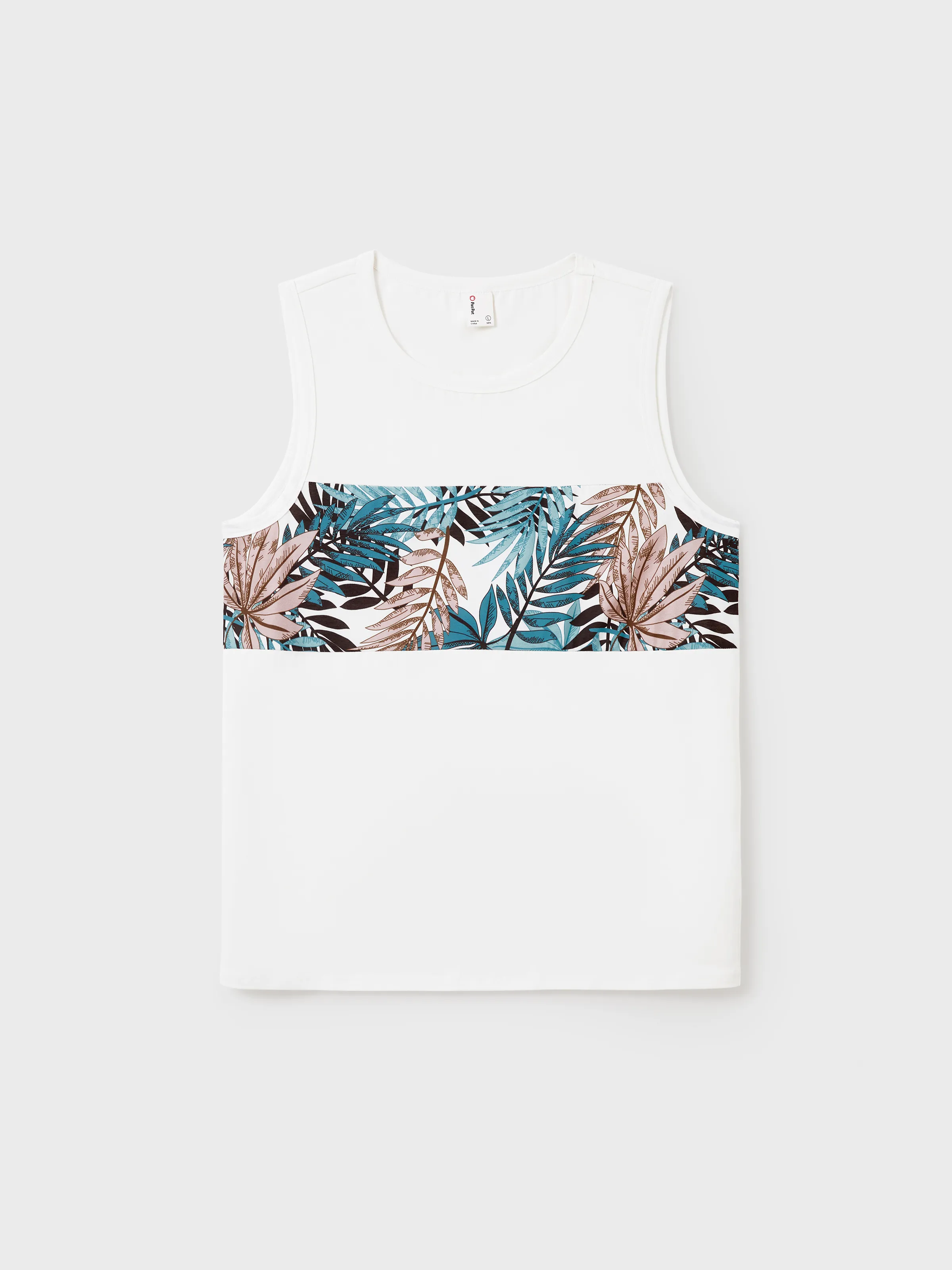 

Tropical Leaf Matching Family Outfits Cotton Tank Top & Sleeveless Summer Dresses Set for Mom, Dad, Kids Vacation Beach Clothes