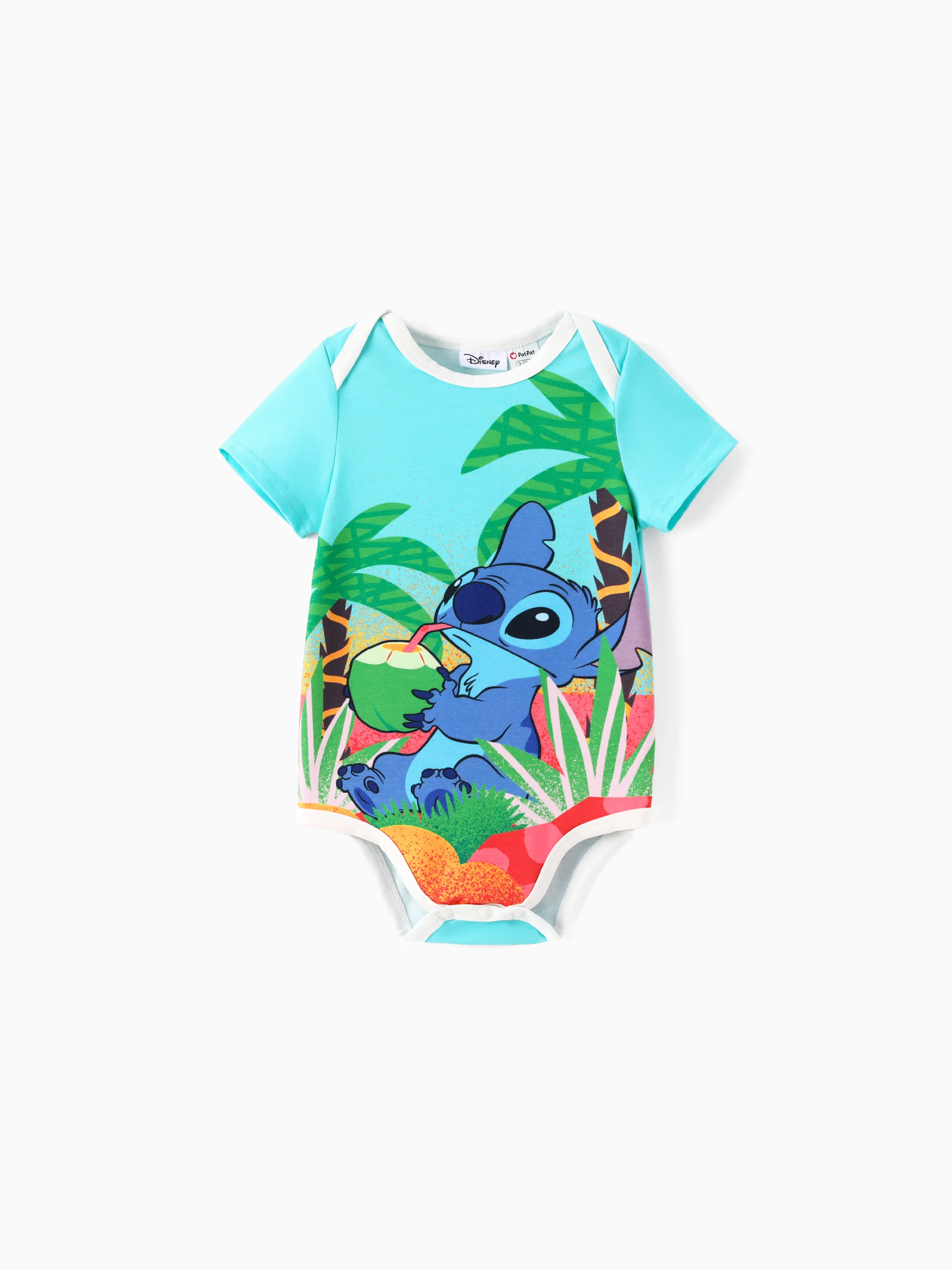 

Disney Stitch Family matching Tropical Print Dress/ Shirt