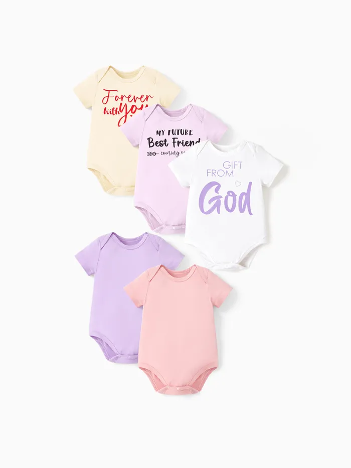 Bamboo 5-Pack Baby Boy/Girl Casual Romper