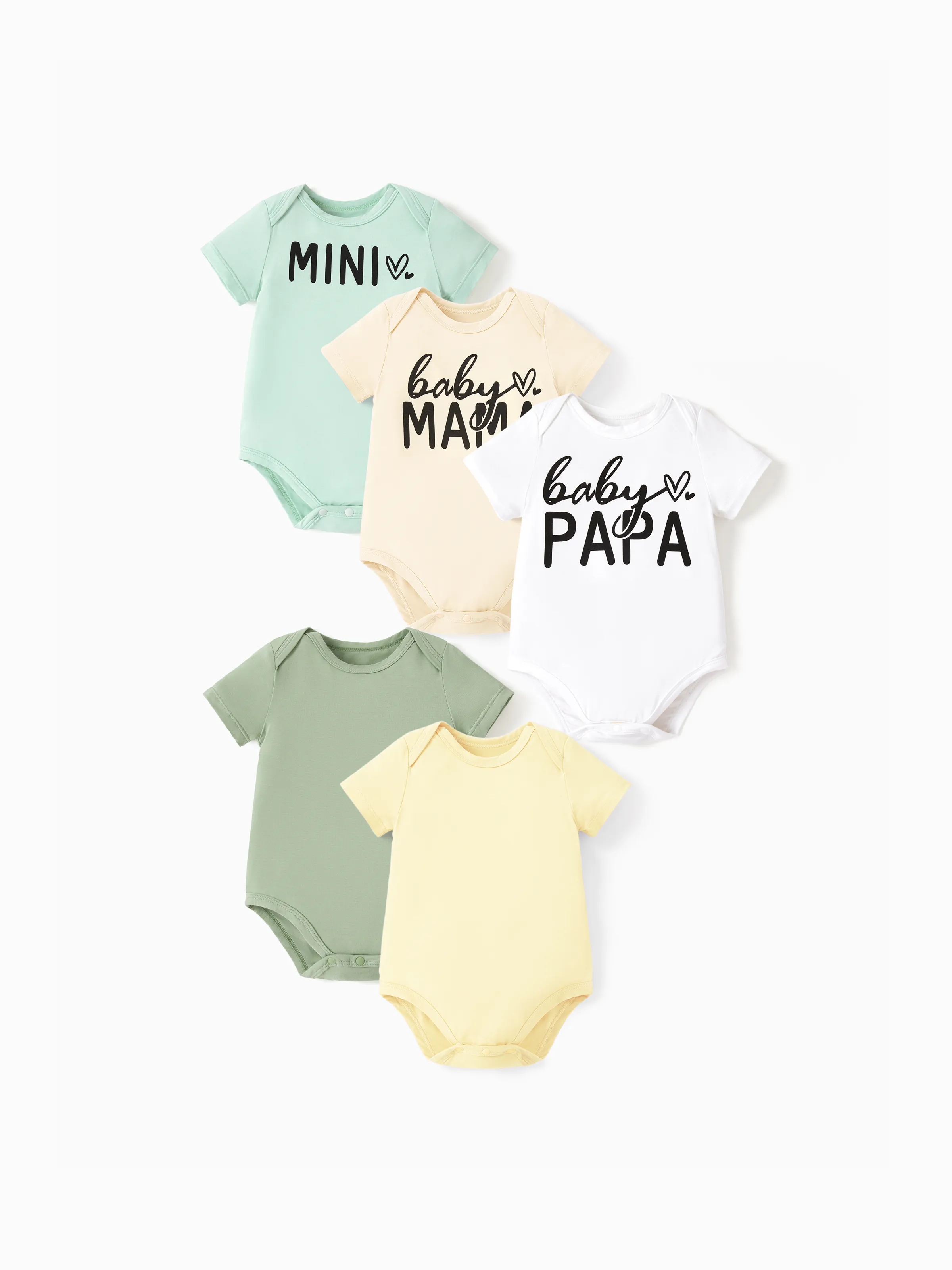 Bamboo 5-Pack Baby Boy/Girl Casual Romper