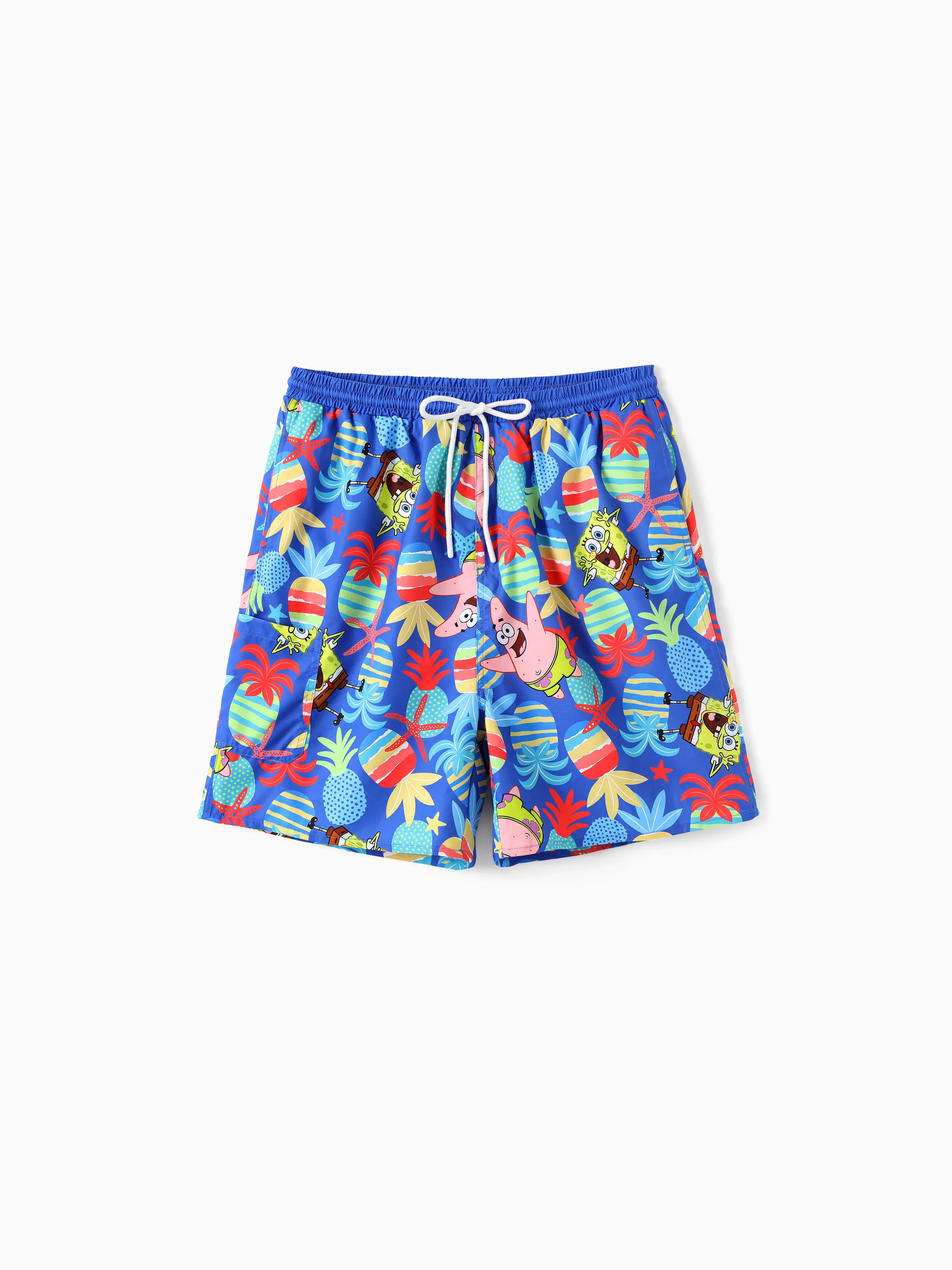 

SpongeBob SquarePants Family Matching Pineapple Print Swimsuits/ Swimming Trunks