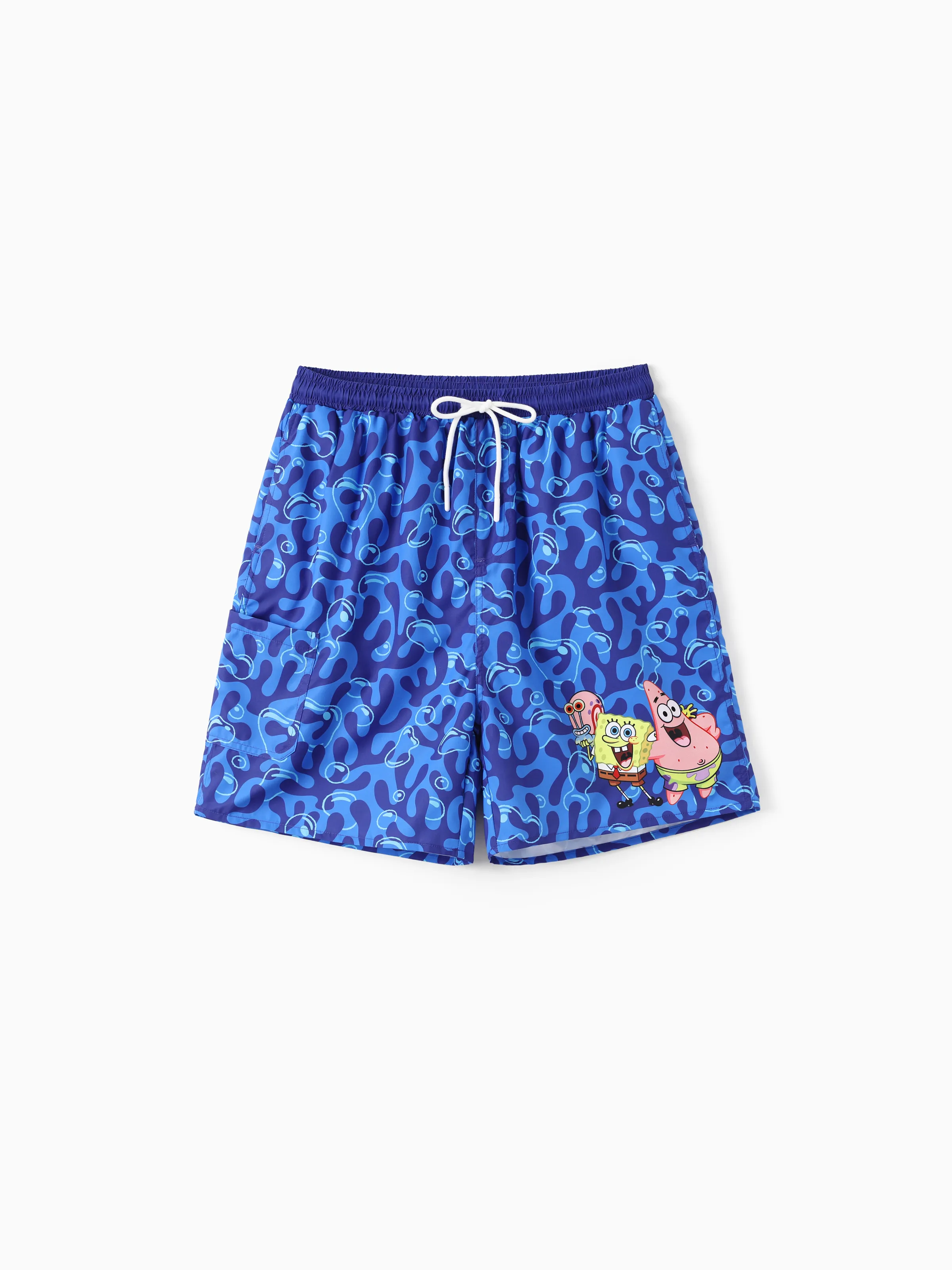 

SpongeBob SquarePants Family Matching Water Ripple Print Swimsuits/ Swimming Trunks