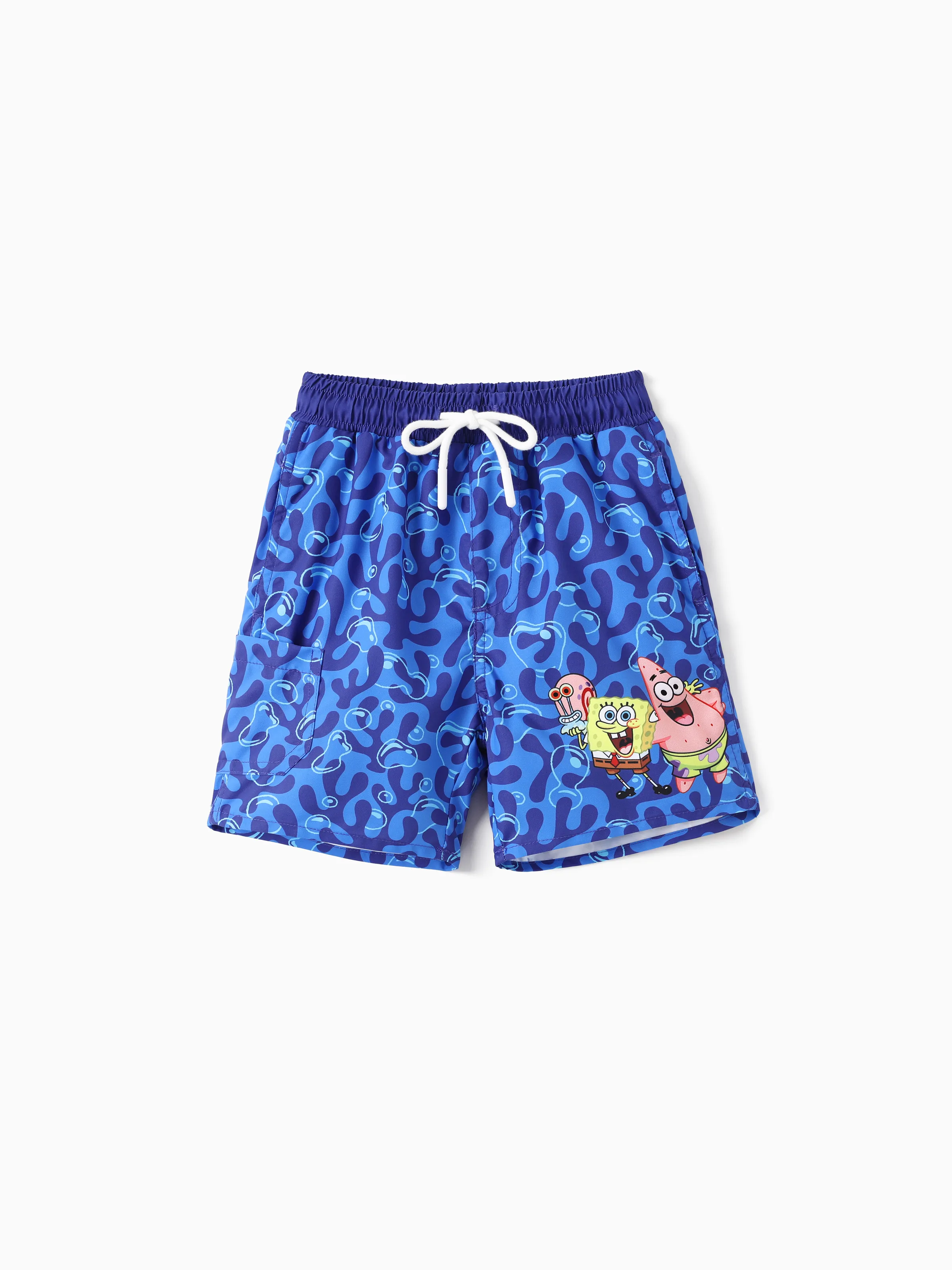 

SpongeBob SquarePants Family Matching Water Ripple Print Swimsuits/ Swimming Trunks