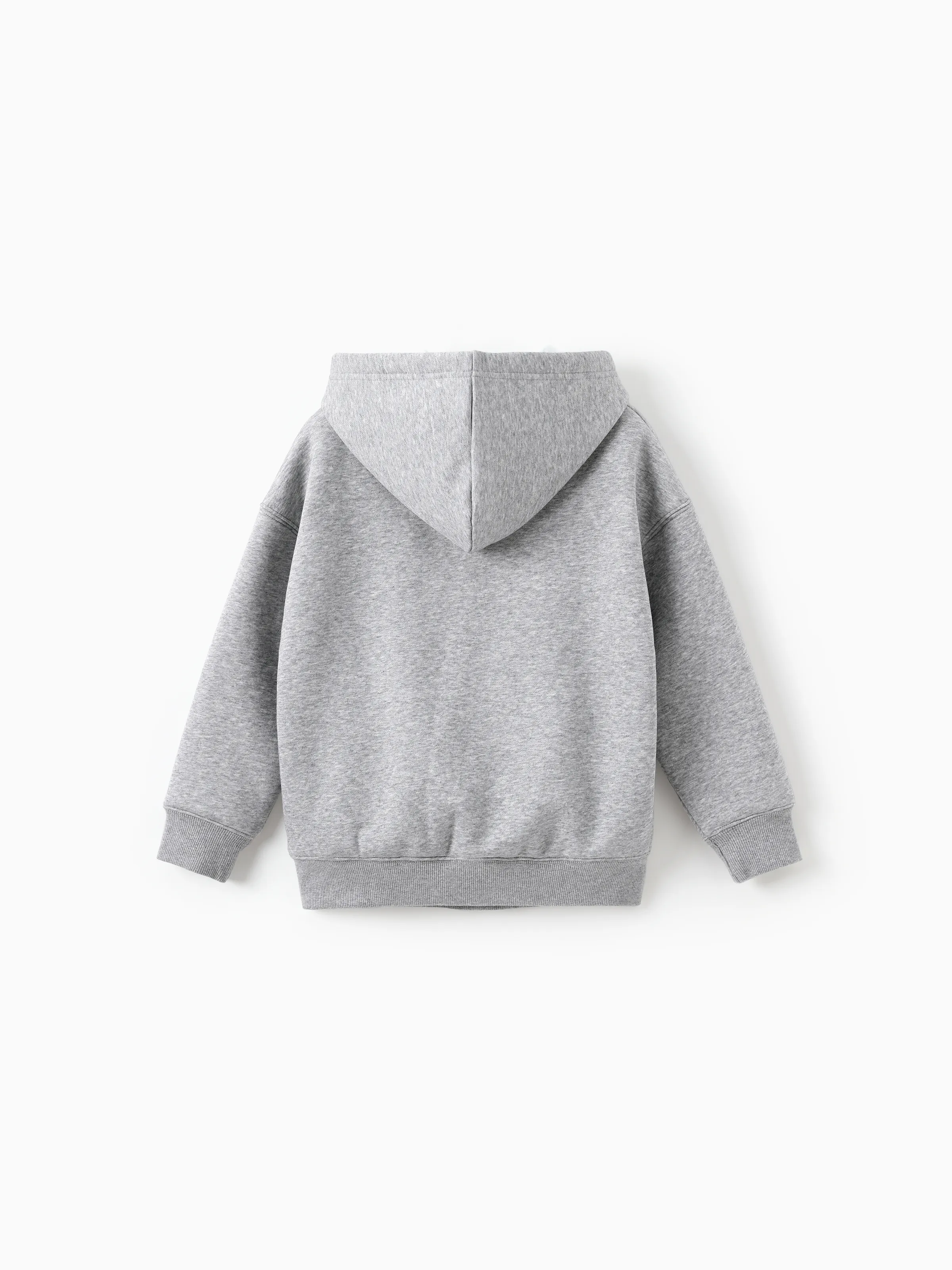 Sudadera con capucha térmica de color sólido para niños con tela de retención de calor por infrarrojo lejano