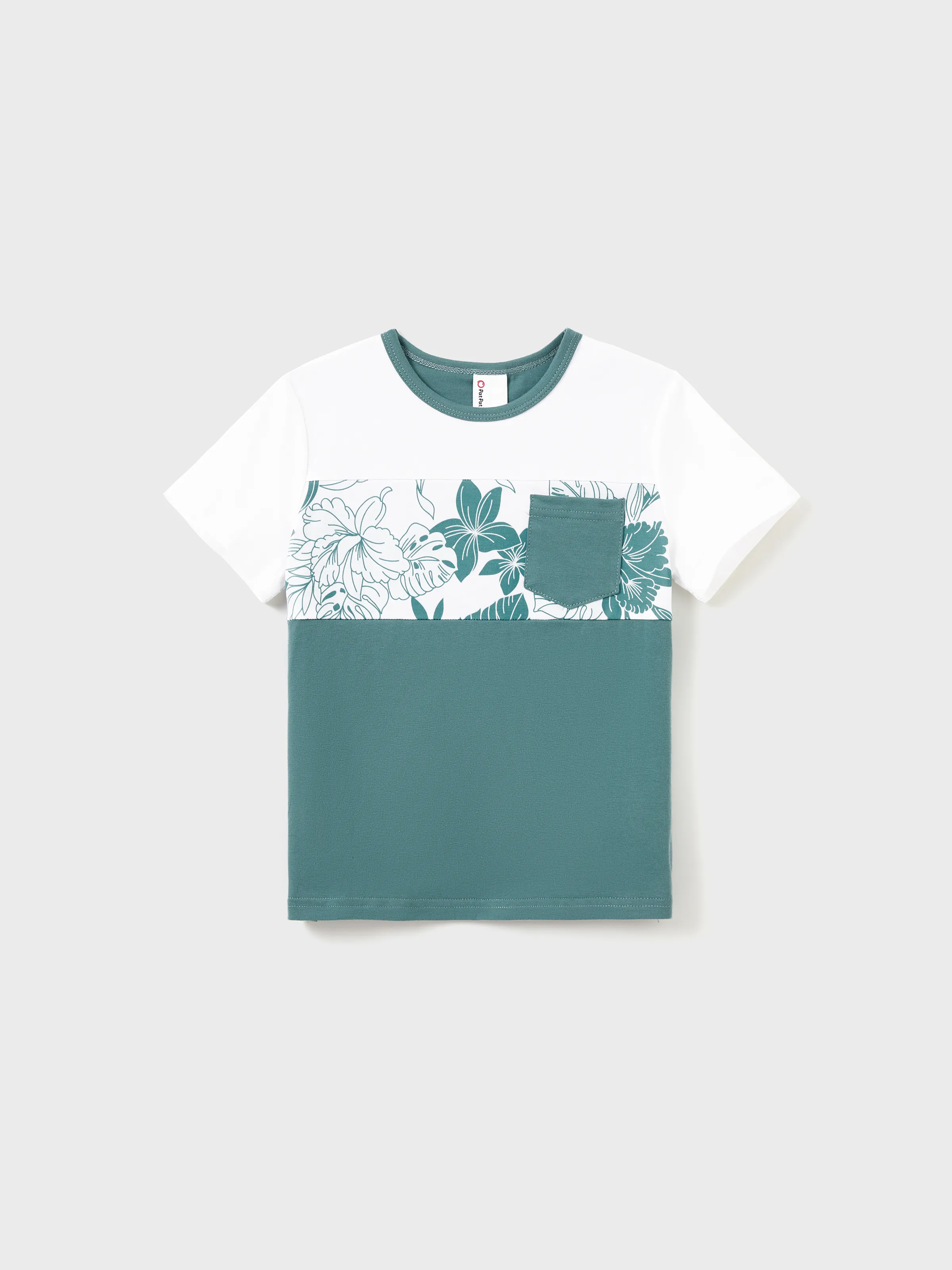 

Floral Matching Family Outfits Green Botanical Print Dresses for Mom and Daughter, Dad and Son T-Shirts, Baby Girl Romper Summer Photo Shoot Outfit