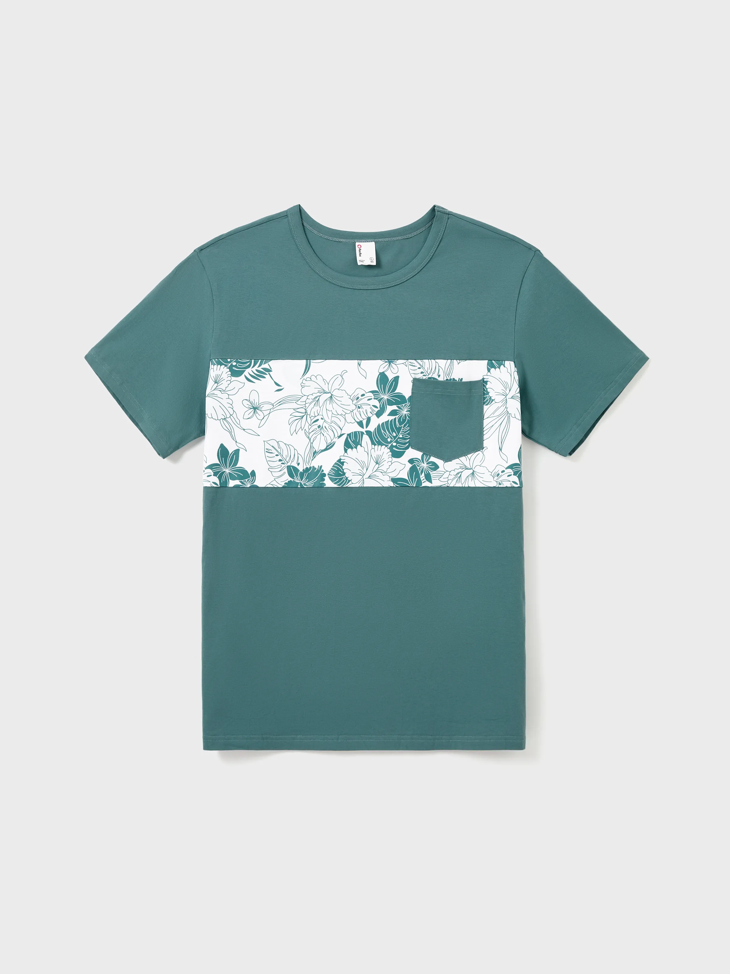 

Floral Matching Family Outfits Green Botanical Print Dresses for Mom and Daughter, Dad and Son T-Shirts, Baby Girl Romper Summer Photo Shoot Outfit