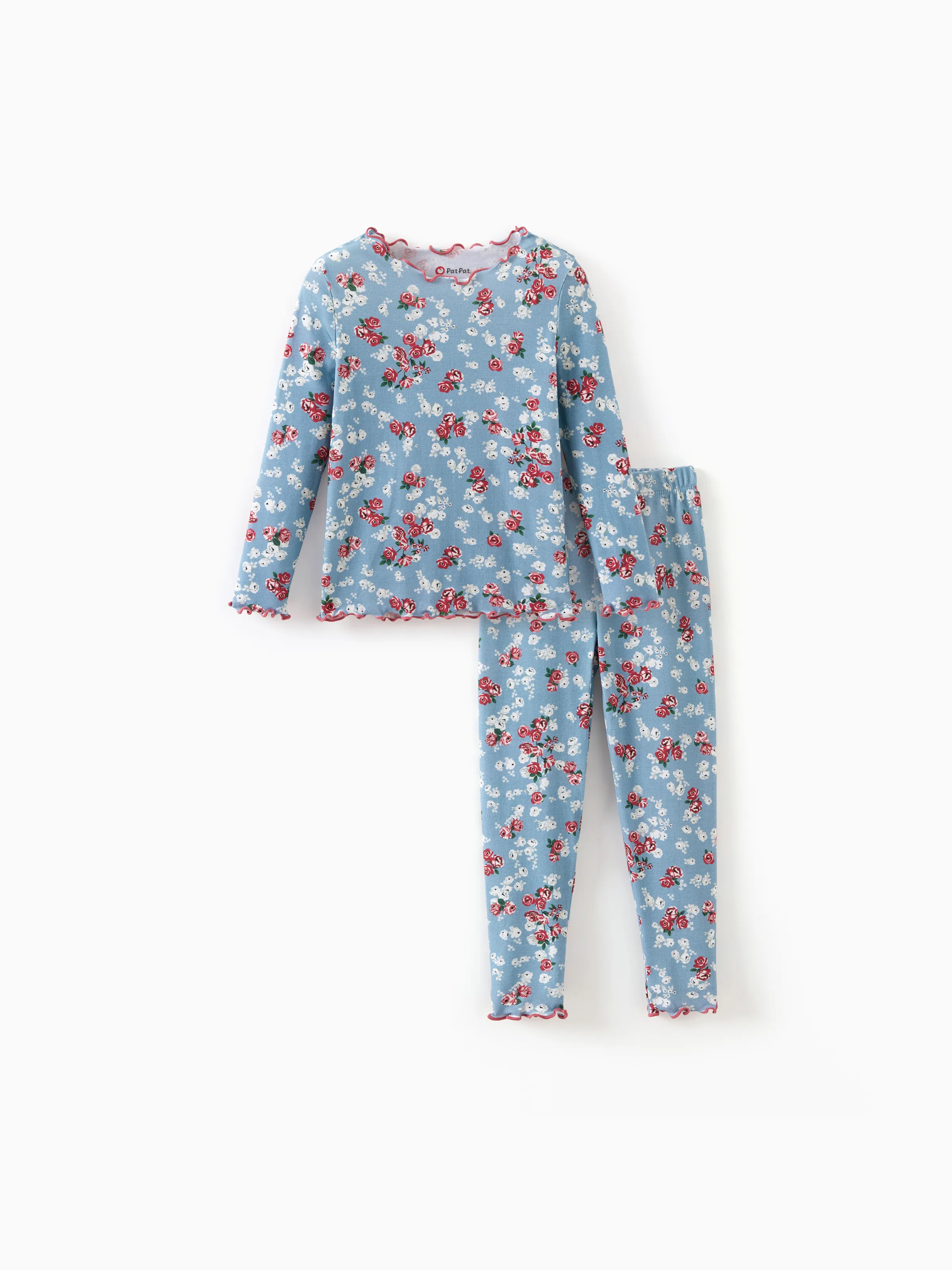 Pijama modal para niños pequeños / niños con estampado infantil (2 piezas ajustadas)
