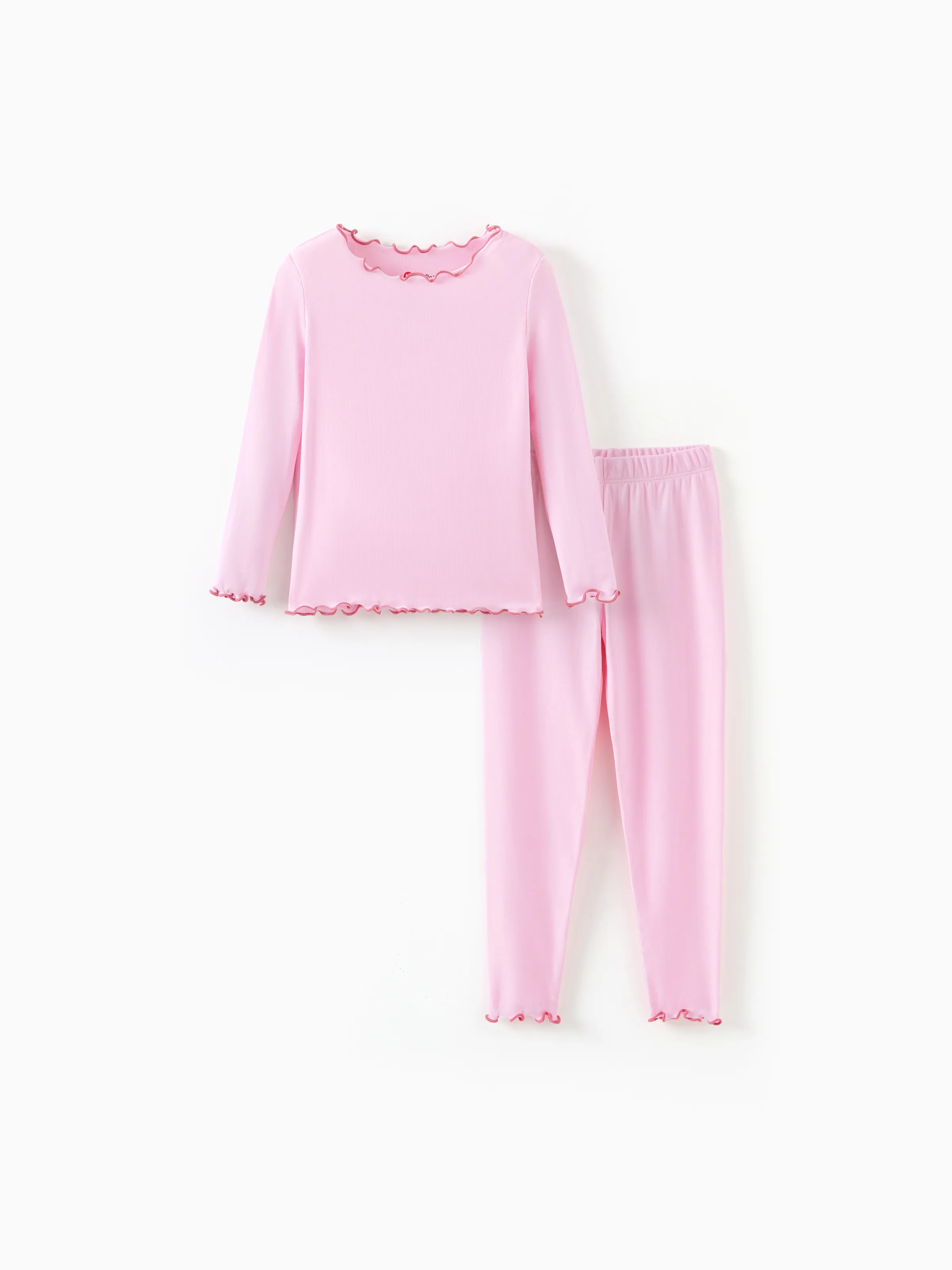 Halloween Pyjama Set 2-teiliger Modal Pyjama mit kindlichem Aufdruck für Kleinkind / Kinder ( eng anliegend ) rosa