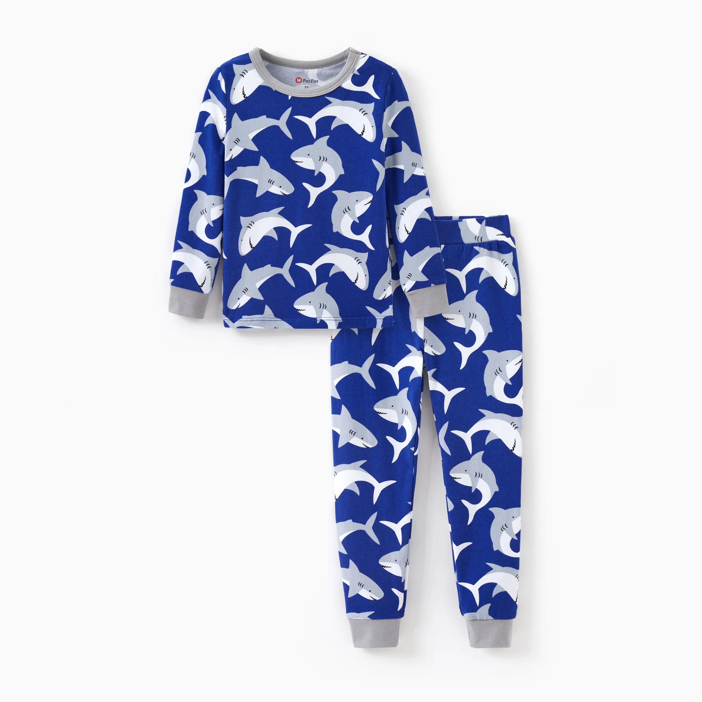 Pijama para niños pequeños / niños con estampado infantil (2 piezas ajustadas)