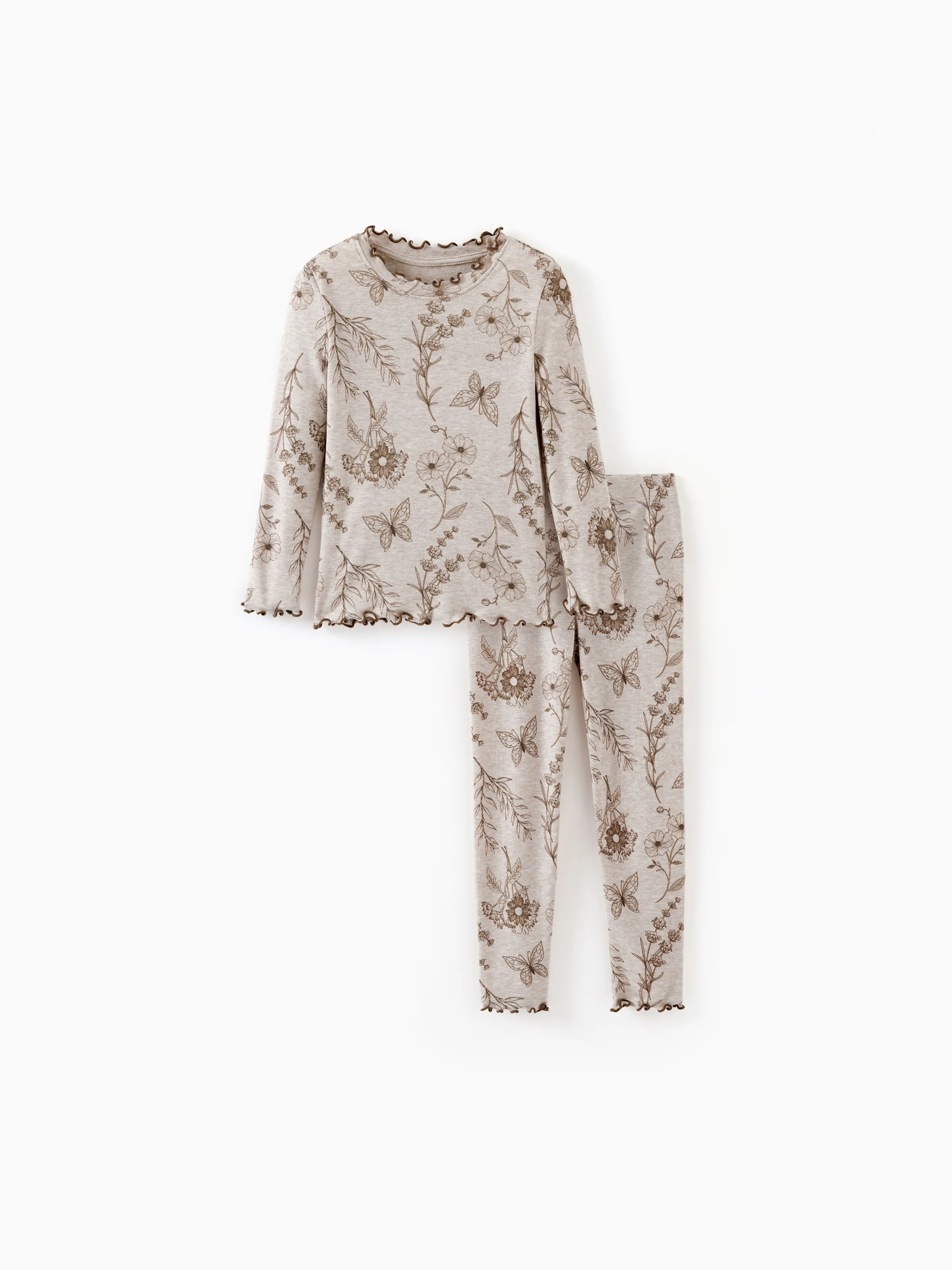 

Toddler / Kids Pajamas 2-piece Pajama Set with Soft Tencel Lyocell Wool Blend (Snug-Fitting )