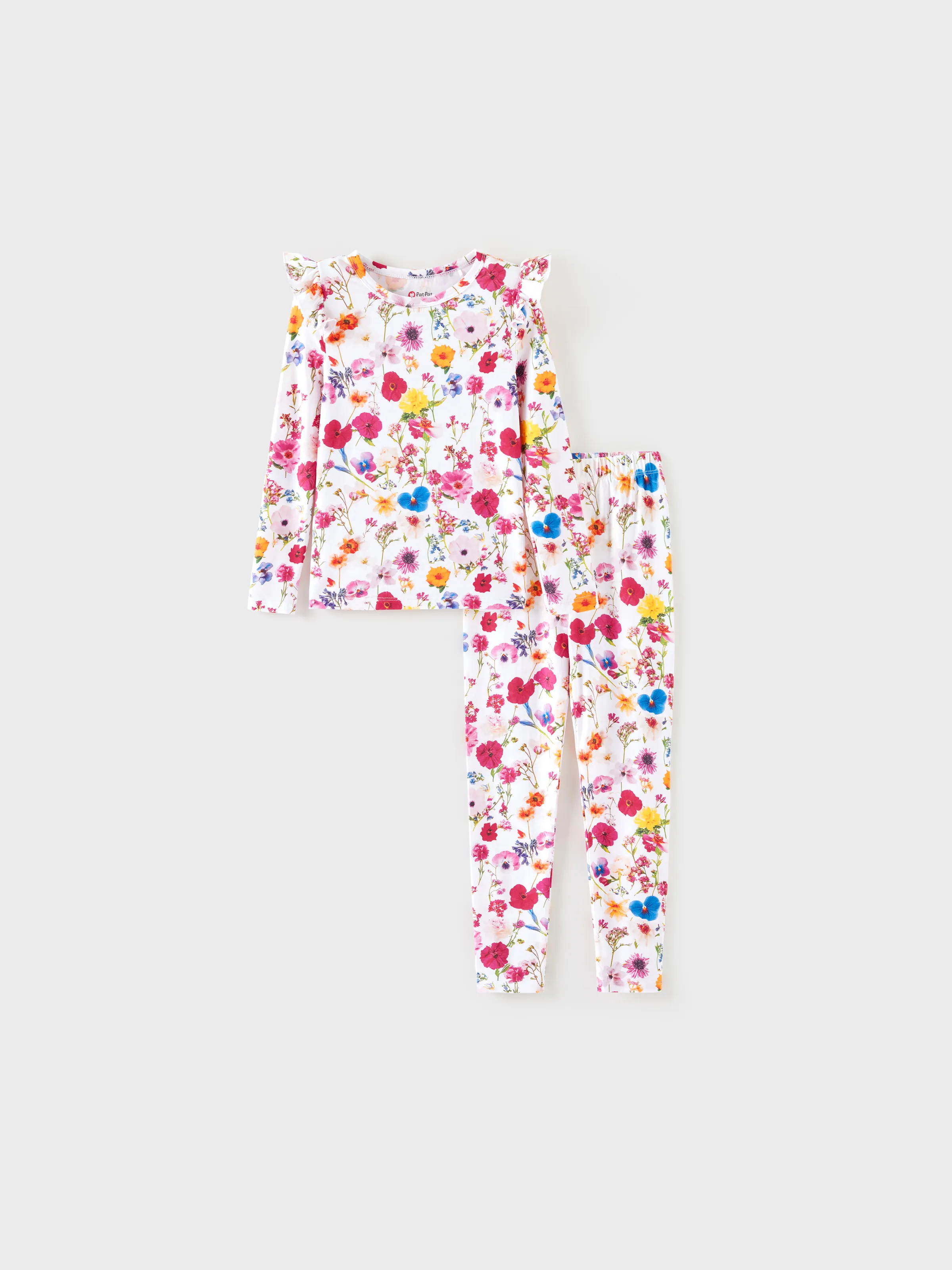 Toddler / Kids Halloween Pajamas With Childlike Print (1-Piece Snug-Fitting ) Hot Pink
