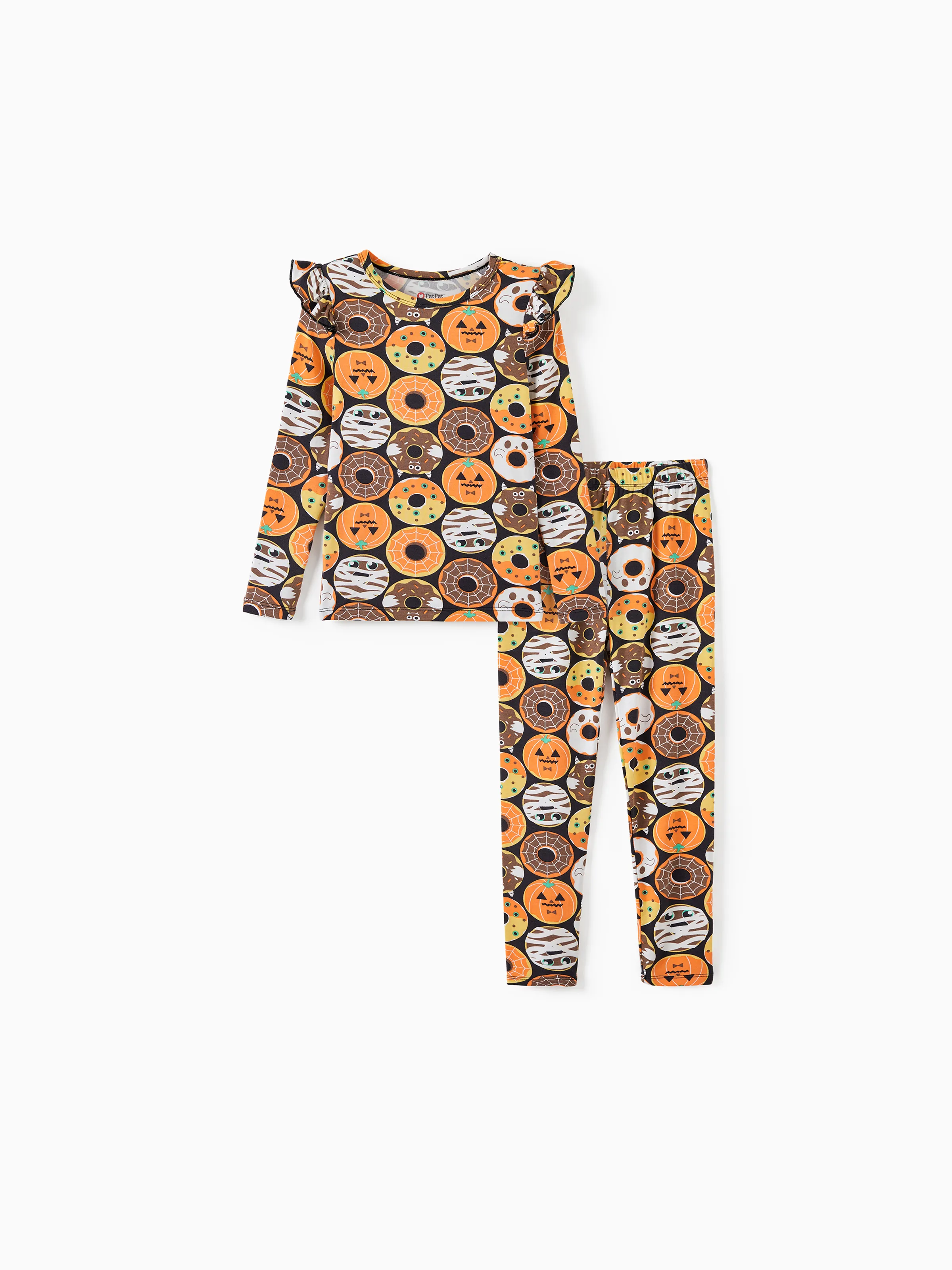 

Toddler / Kids Halloween Pajamas With Childlike Print (1-Piece Snug-Fitting )