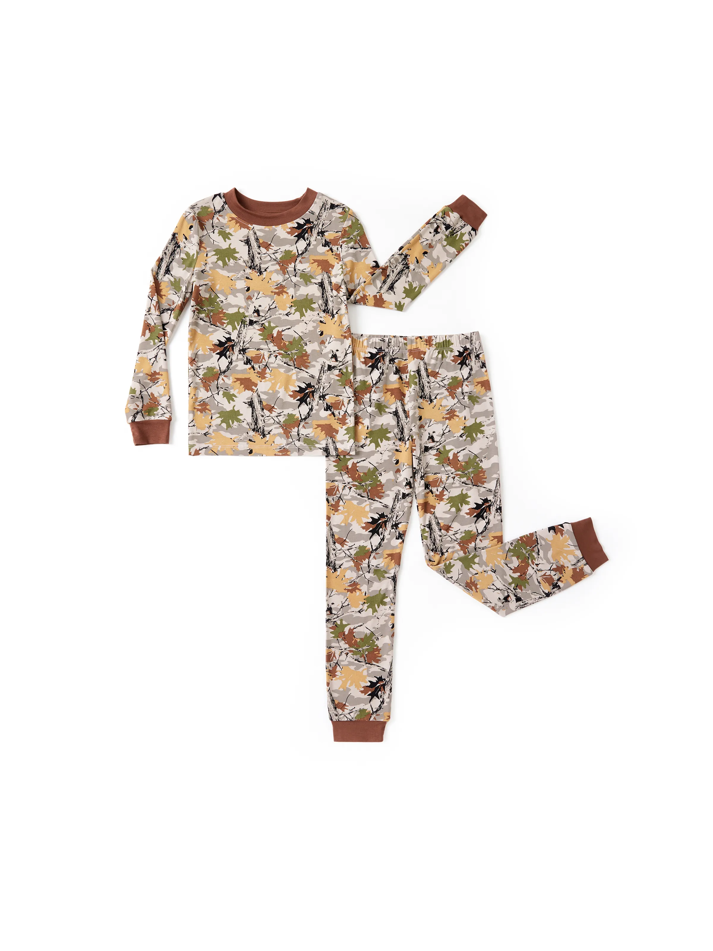 Toddle / Kids 2-Piece Bamboo Snug Fit Pajama Set With Playful Print