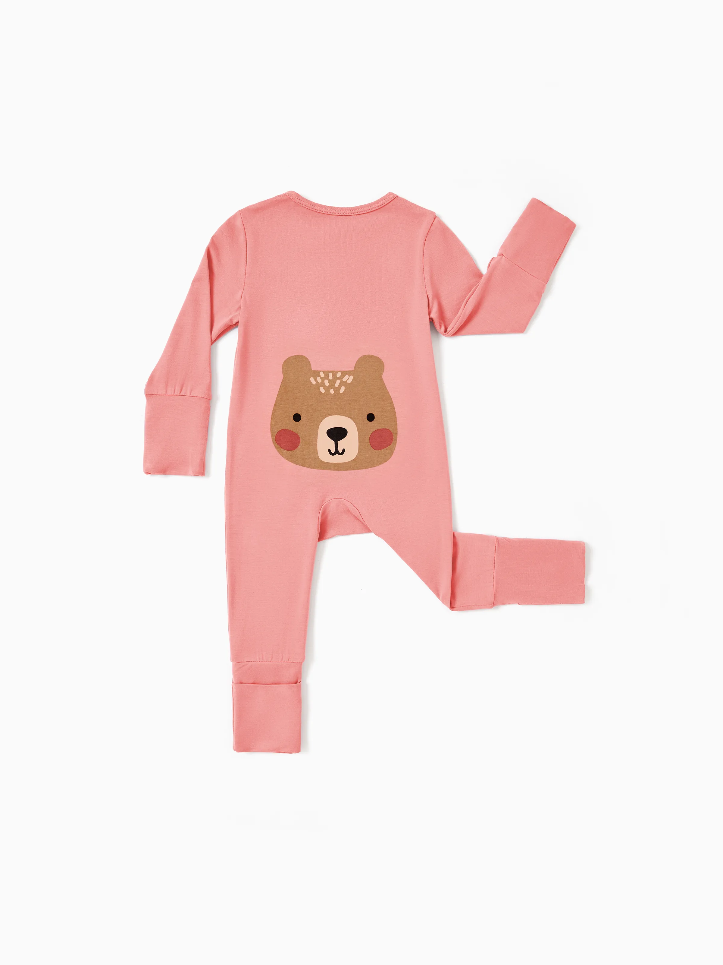 

Bamboo Baby Boy / Girl Childlike Animal Pattern Zipper Footie