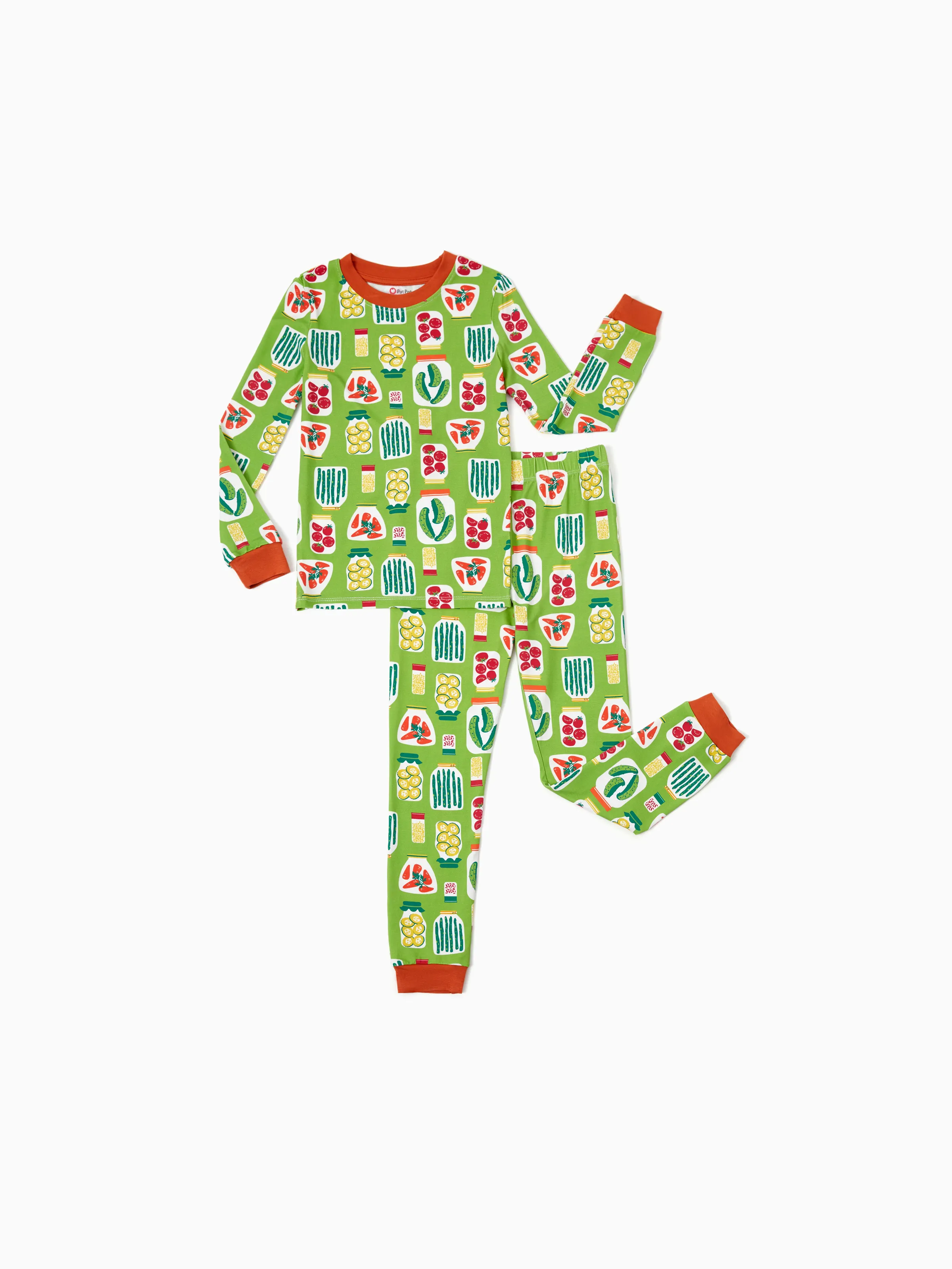 

Toddler / Kids Girl Bamboo Pajamas With Childlike Print (2-Piece Snug-Fitting )