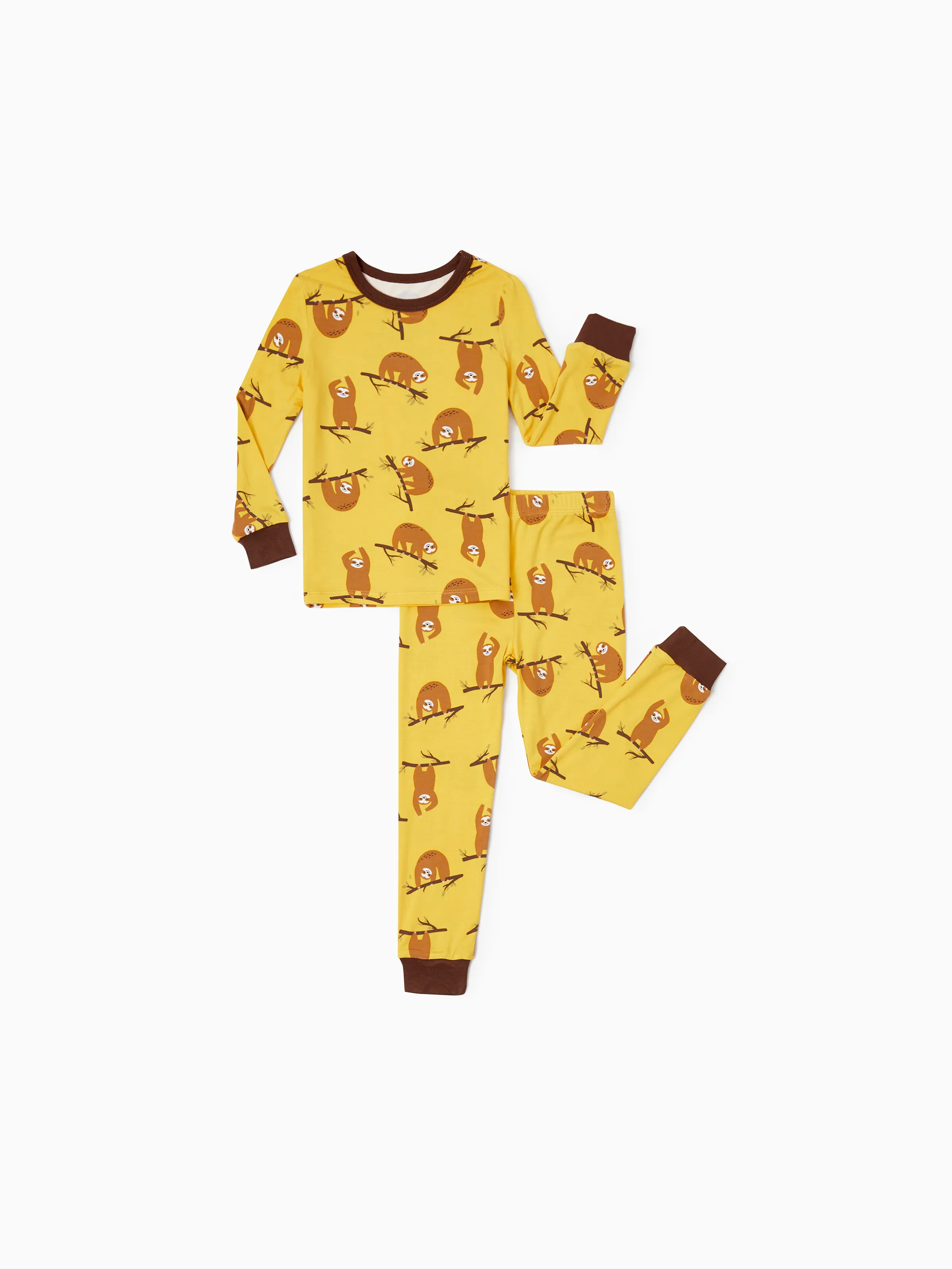 

Baby / Toddler Bamboo Pajamas With Childlike Print (2-piece Snug-Fitting)