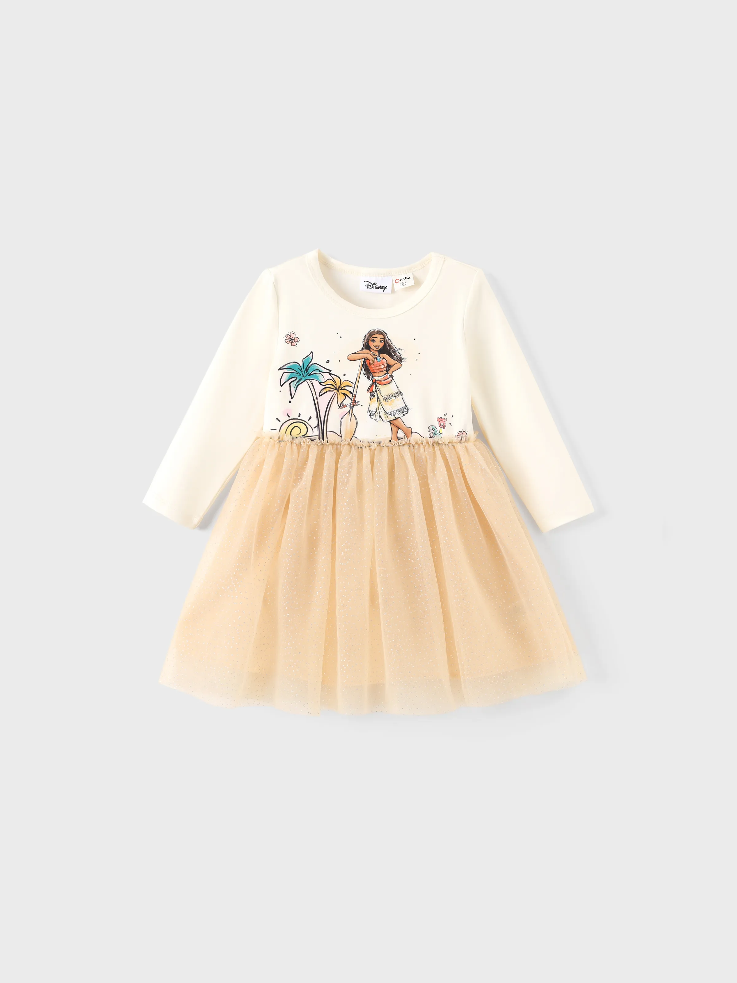 Disney Princess Toddler Girls Ariel/Cinderella 1pc Naia™ Floral Tulle Robe à manches longues