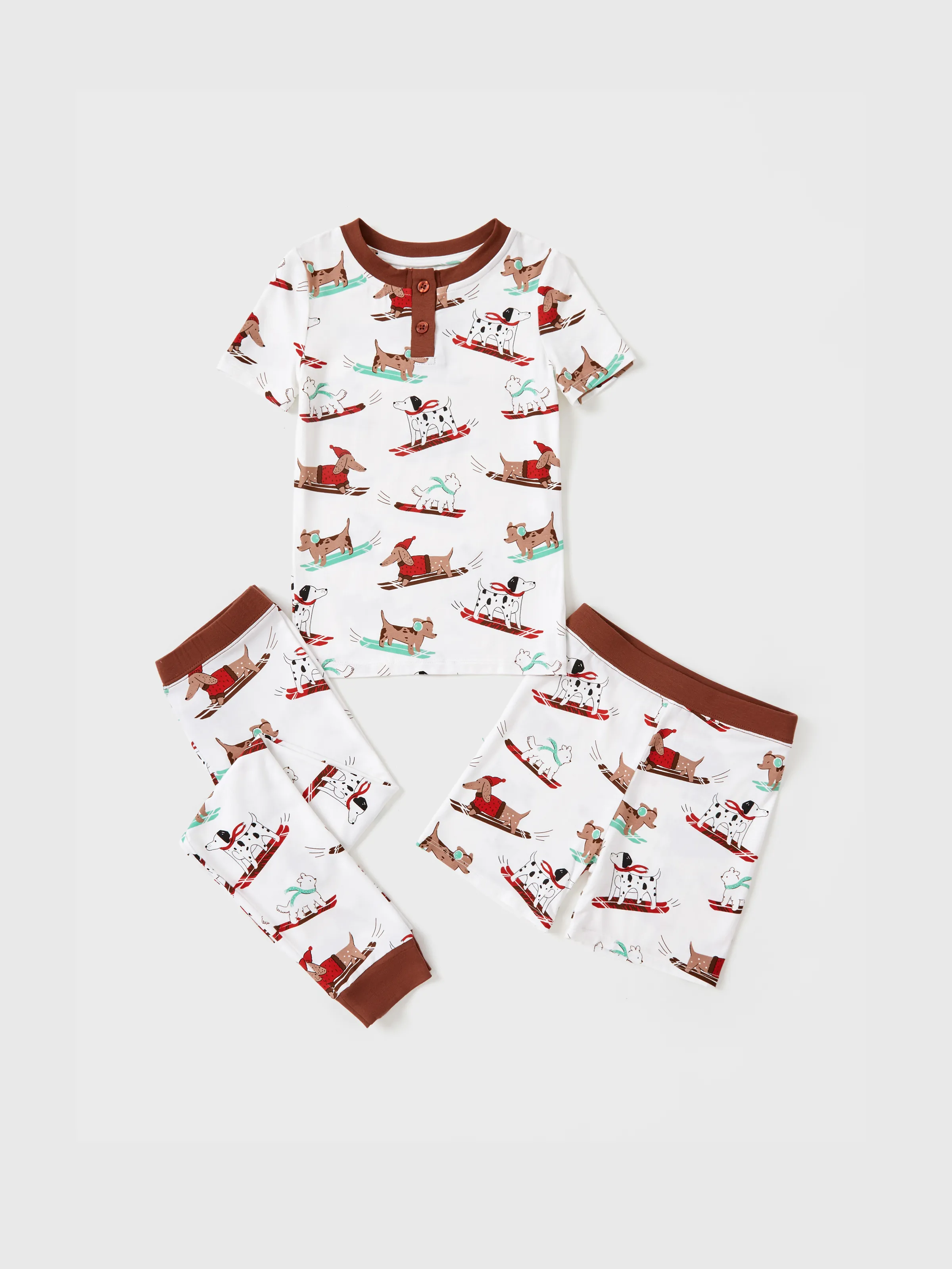 

Toddler / Kids Bamboo Pajamas With Playful Print (3-piece Snug-Fitting)