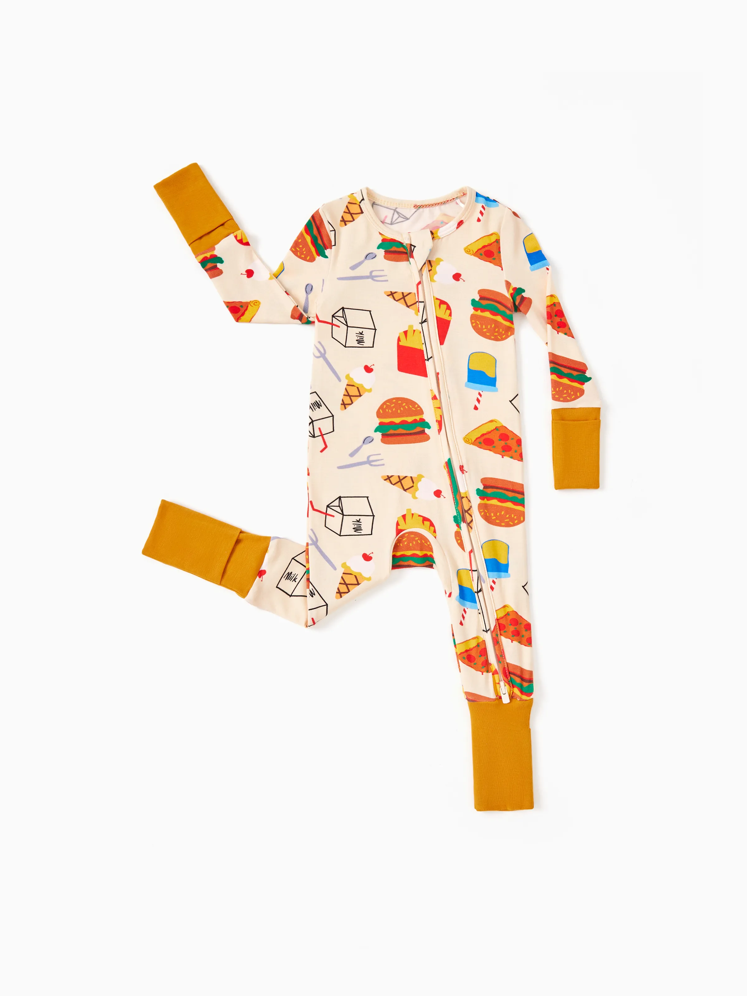 

Kids Baby / Girl Bamboo Pajamas With Childlike Print (Snug-Fitting)