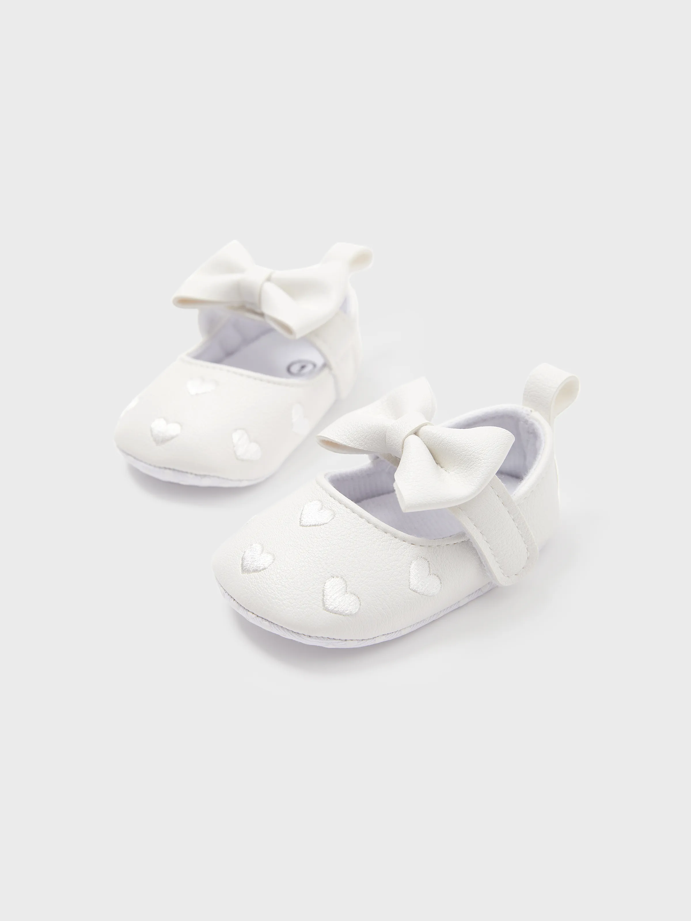 bebé / zapatos bowknot prewalker amor sólido niño