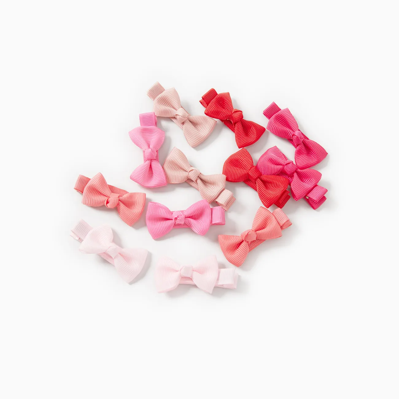 12-pack Bow Knot Decor Hair Clip for Girls (Multi Color Available)