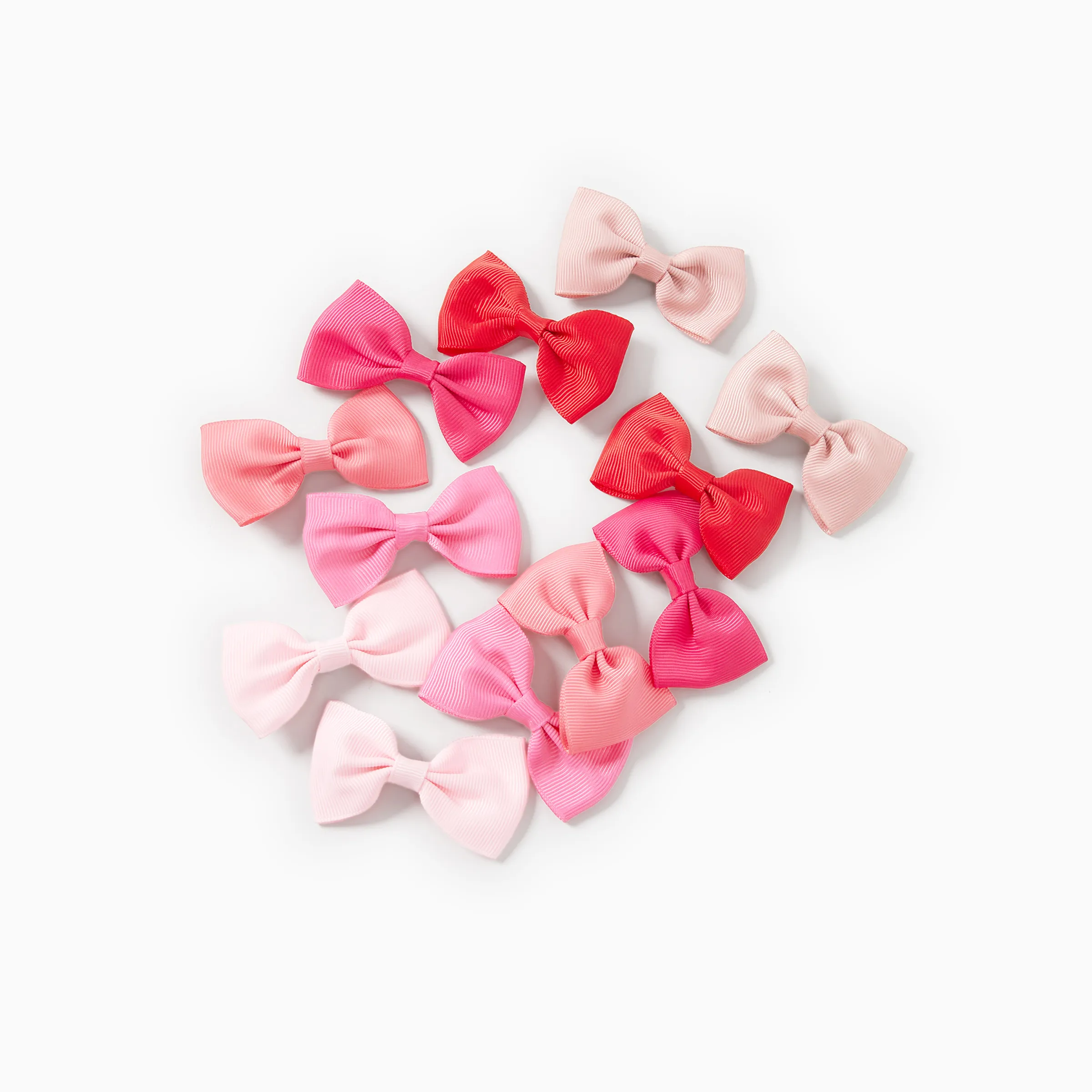 Paquete de 12 clips para el cabello Bow Knot Decor para niñas (multicolor disponible)
