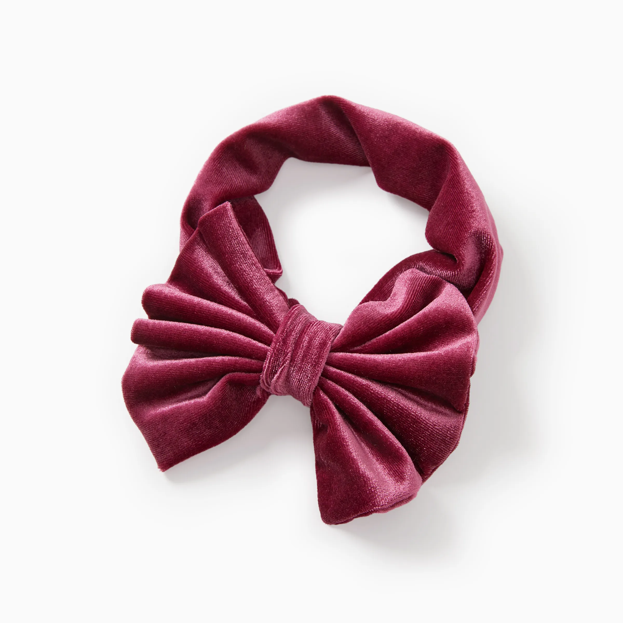 Solid Color Bowknot Headbands for Girls Purple