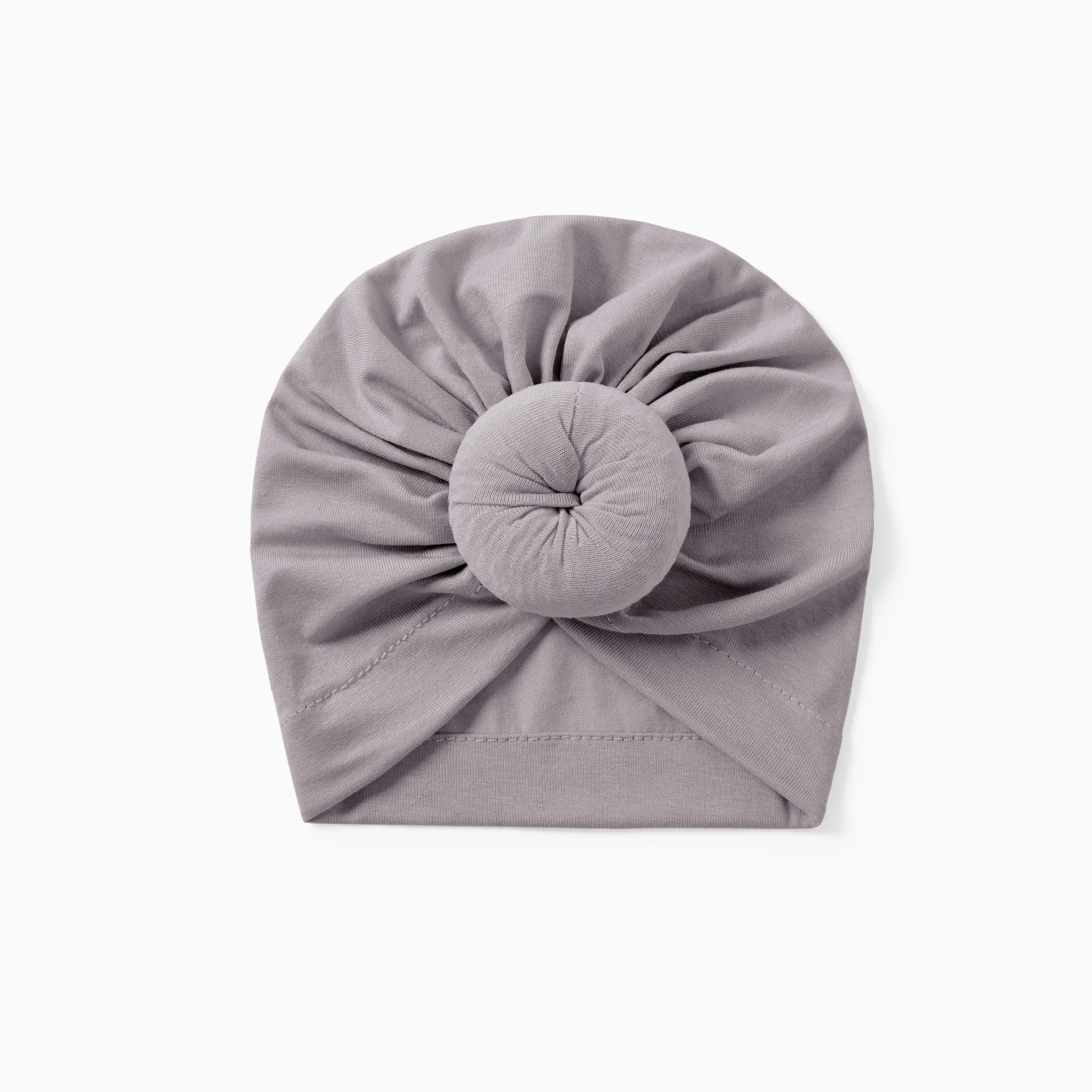 Baby / Toddler Sweet Solid Knot Newborn Hat Light Grey