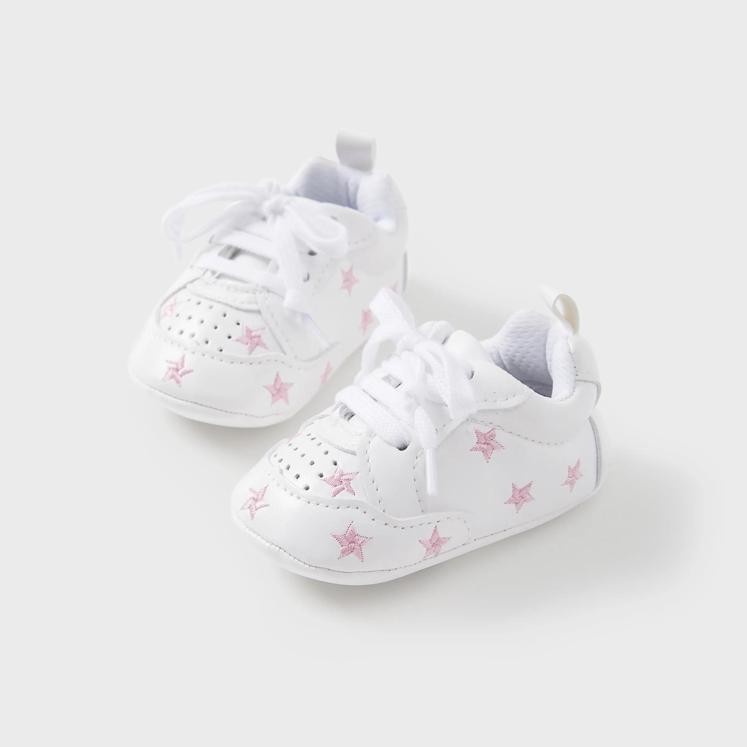 Baby / Toddler Valentine Pretty Stars Embroidery Solid Walking Shoes (Various colors) Pink