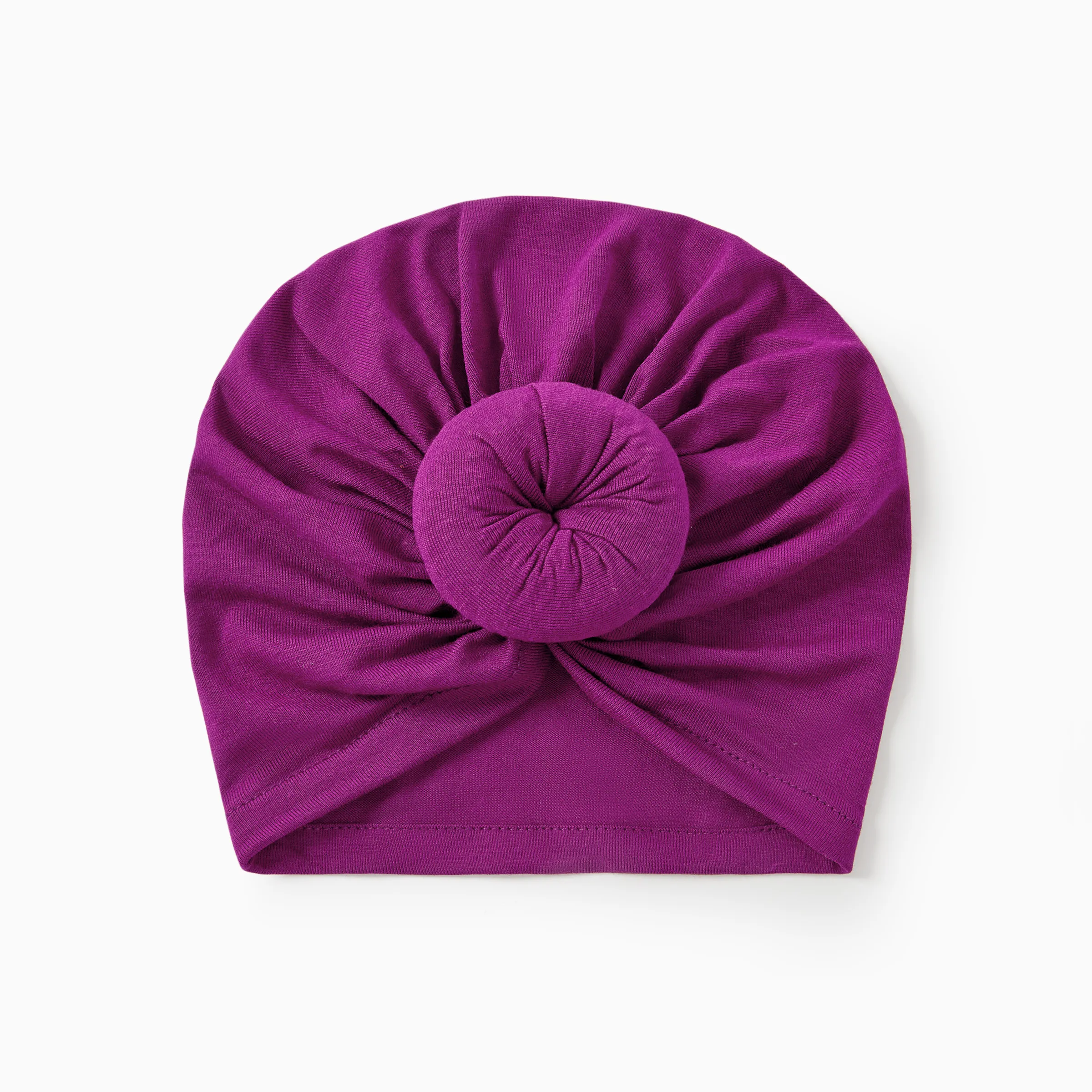 Baby / Toddler Sweet Solid Knot Newborn Hat Purple