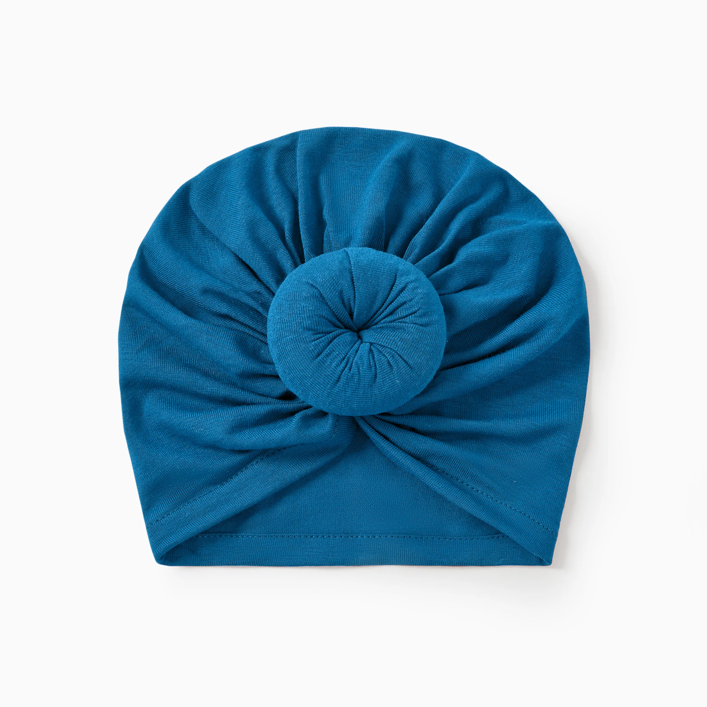 Baby / Toddler Sweet Solid Knot Newborn Hat Blue