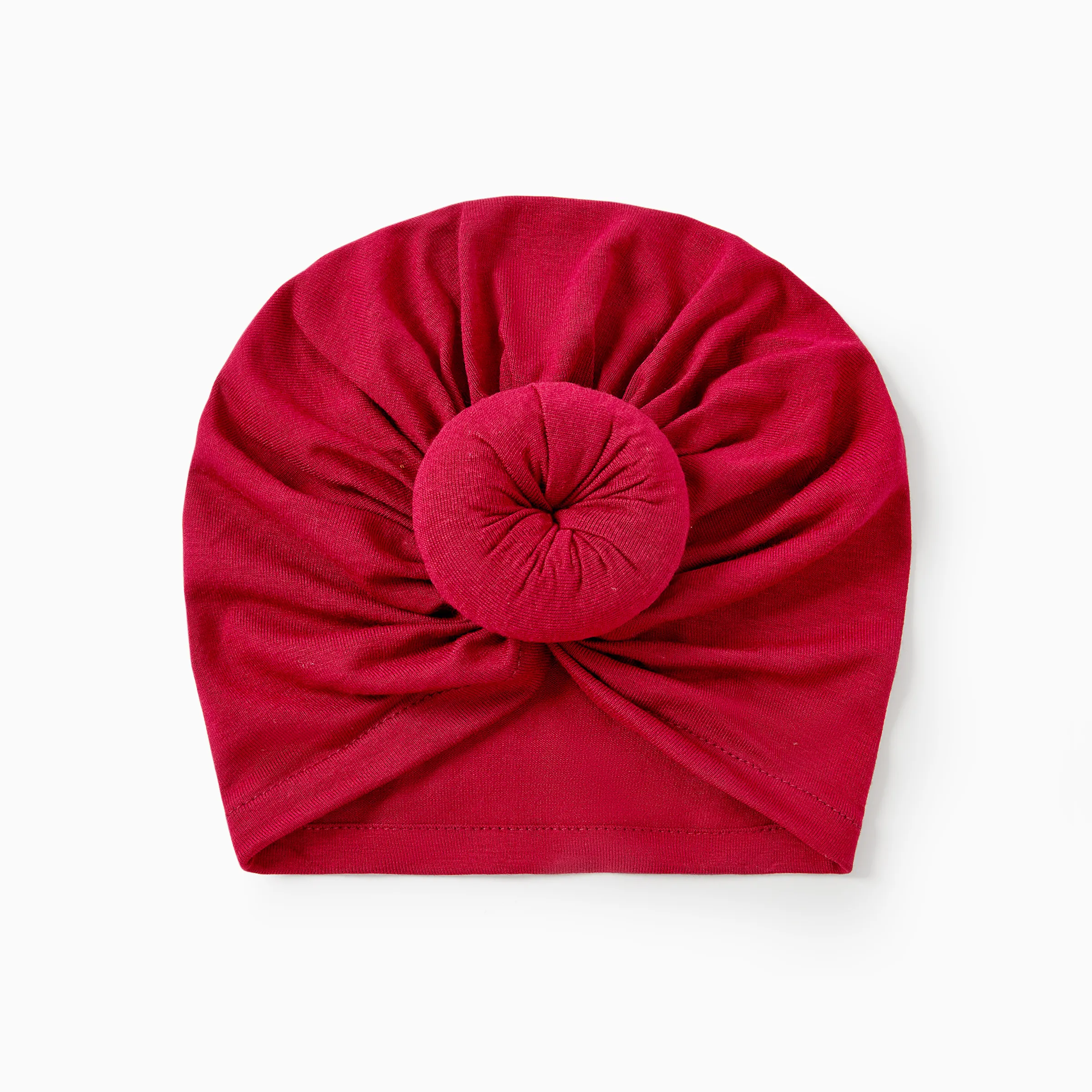 Baby / Toddler Sweet Solid Knot Newborn Hat Red