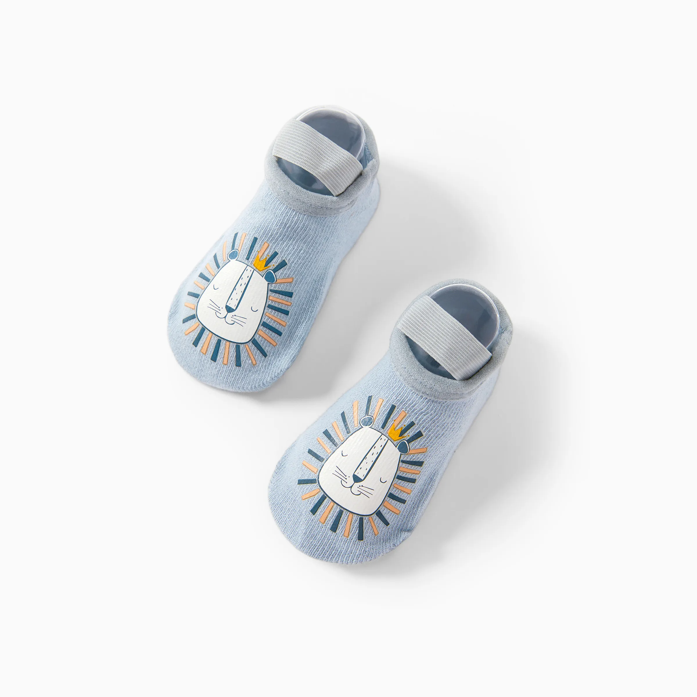 Baby / Toddler Fashionable Cartoon Animal Print Floor Socks Light Blue