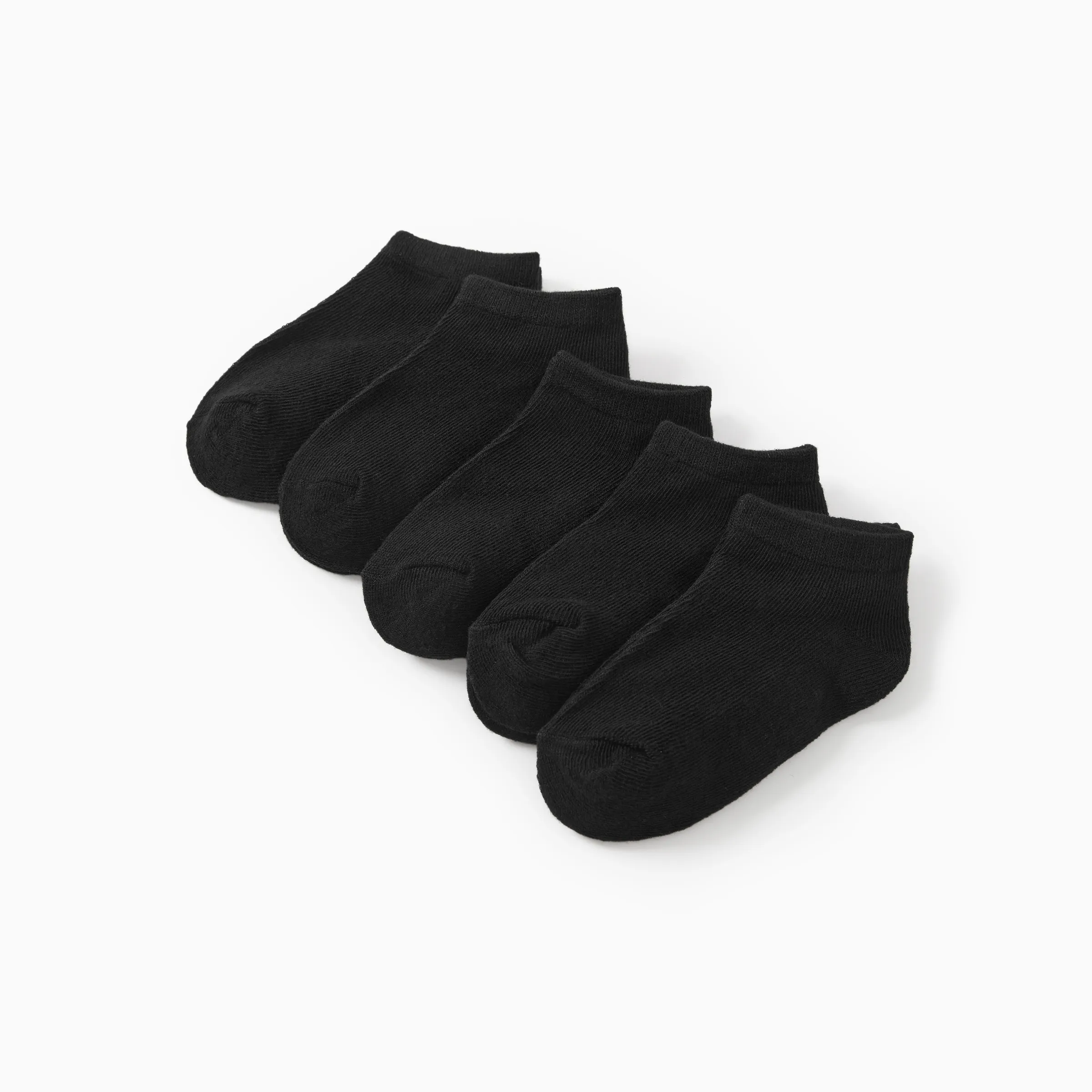 5 pares Bebé / Niño pequeño / Niño Calcetines sólidos