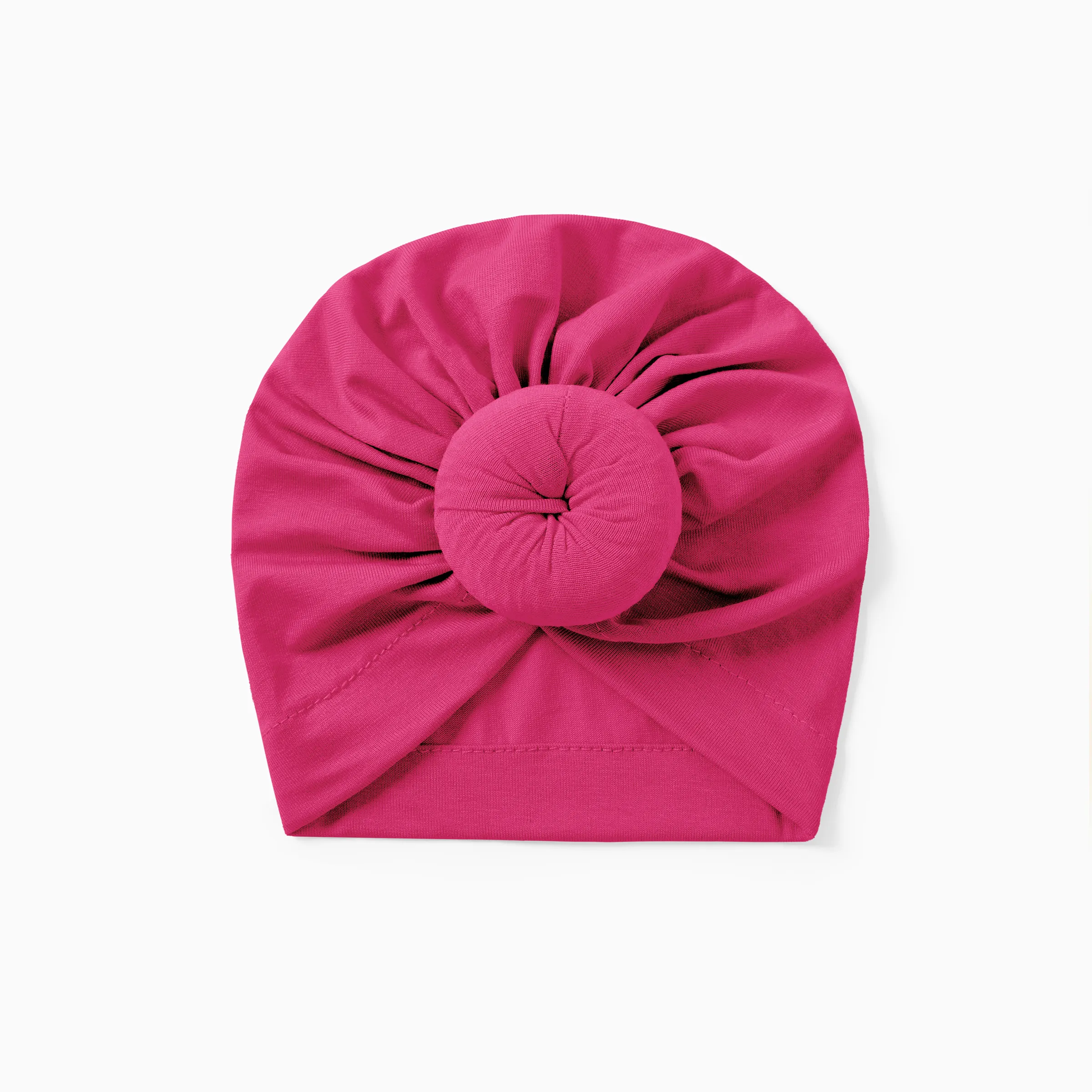 Baby / Toddler Sweet Solid Knot Newborn Hat Hot Pink