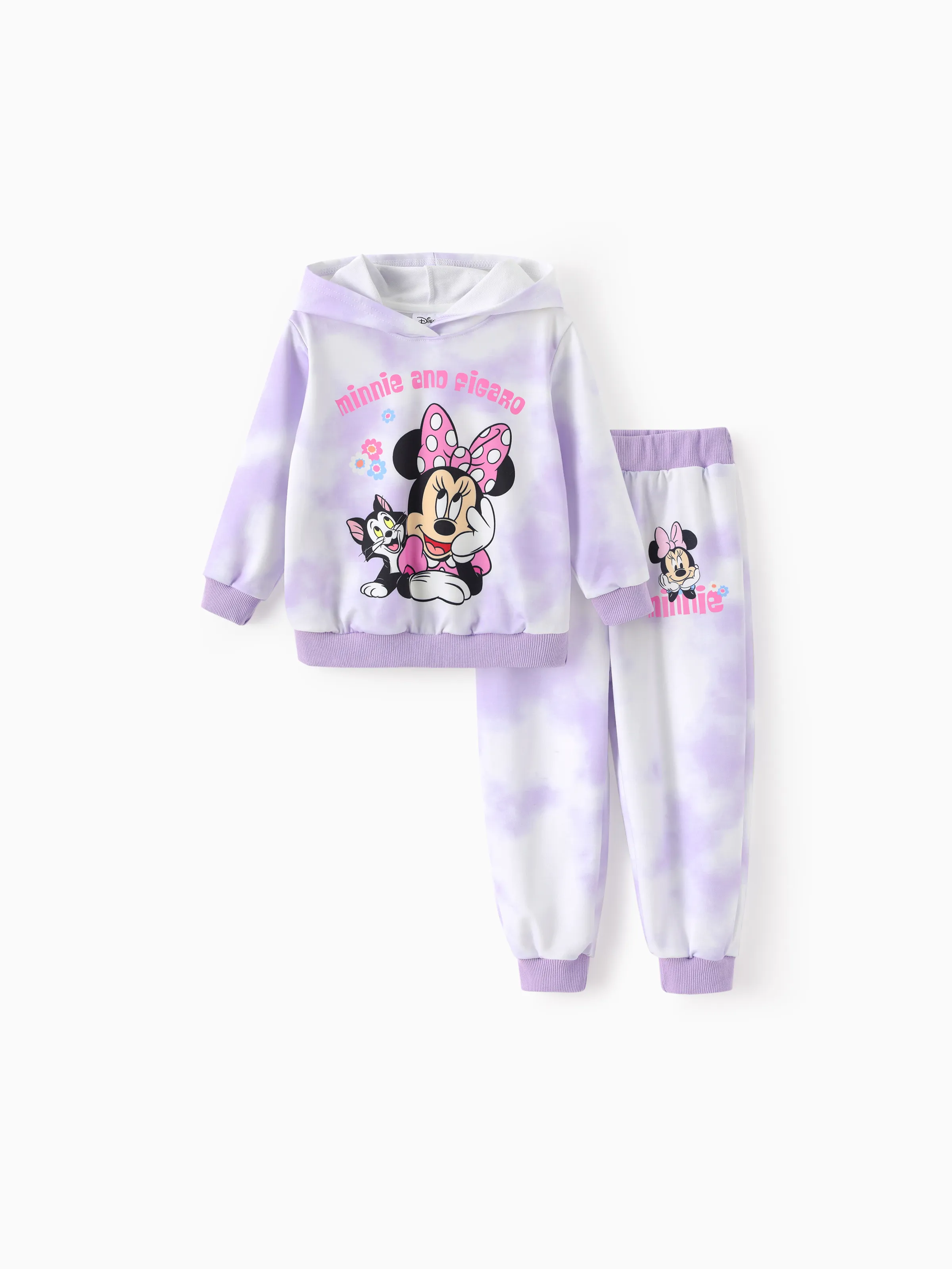 Disney Mickey et ses amis Tout-petit/Enfant Fille Mickey Mouse Tie dye Sweat à capuche Sweatshirt et pantalon de survêtement Ensemble