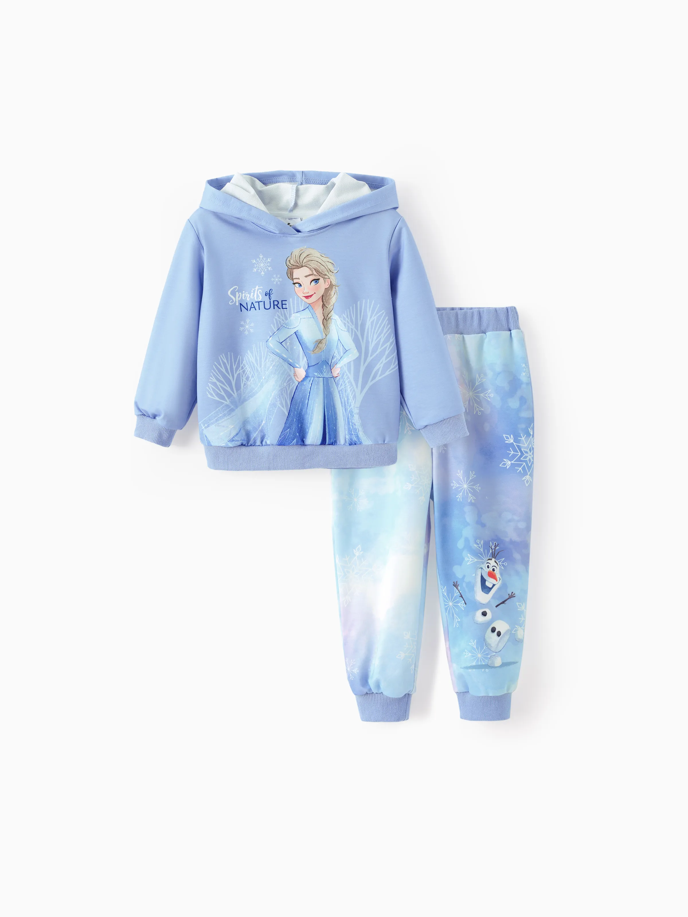 

Disney Frozen Elsa&Olaf Toddler/Kid Girl 2pcs Tie dye Sweatshirt and Sweatpants Set