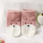 Baby-/Kleinkindkarikatur-mittlere Socken rosa