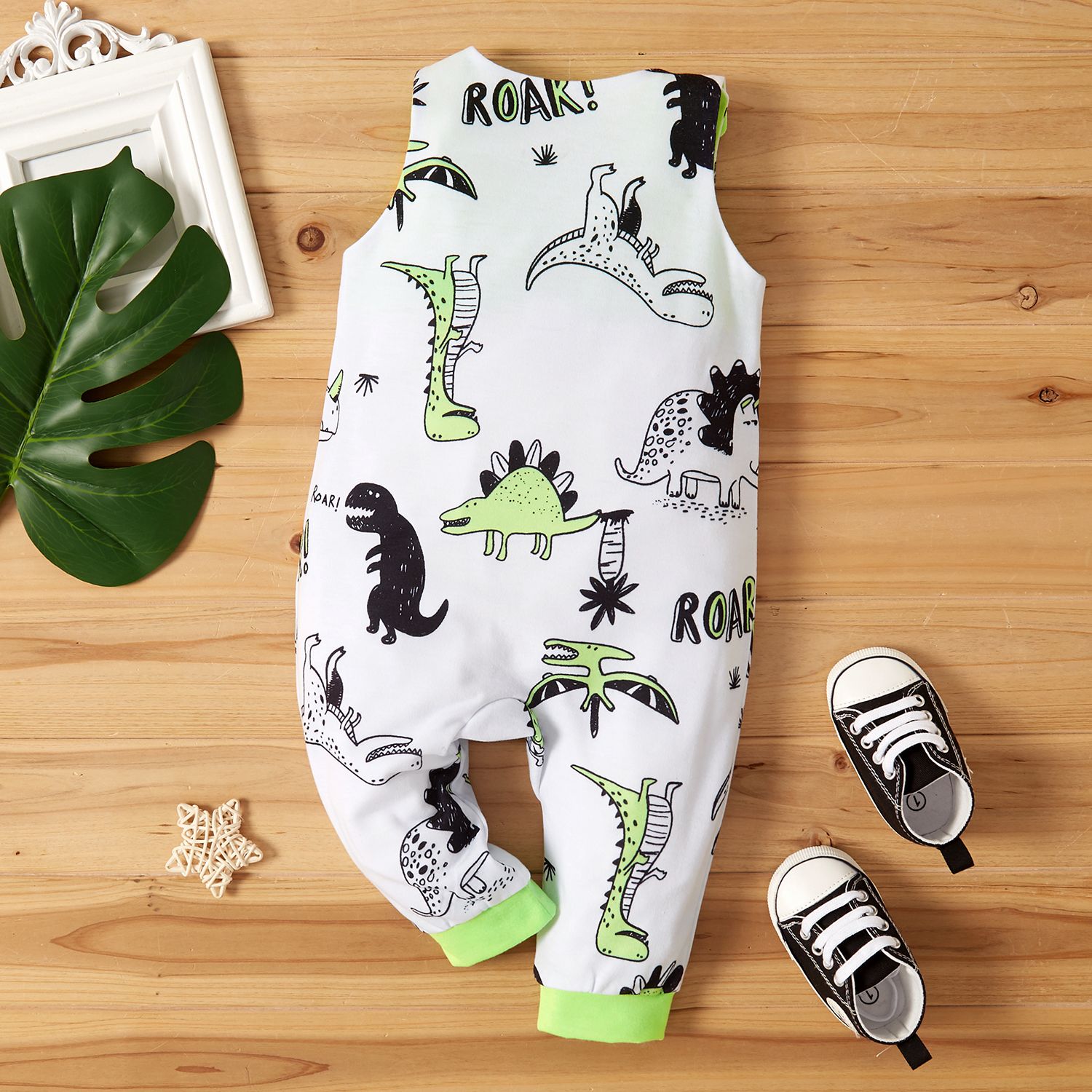 1pc Baby Boy Casual Animal & Dinosaur Jumpsuits