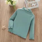 Baby / Toddler Solid Long-sleeve Casual Tee Mint Green