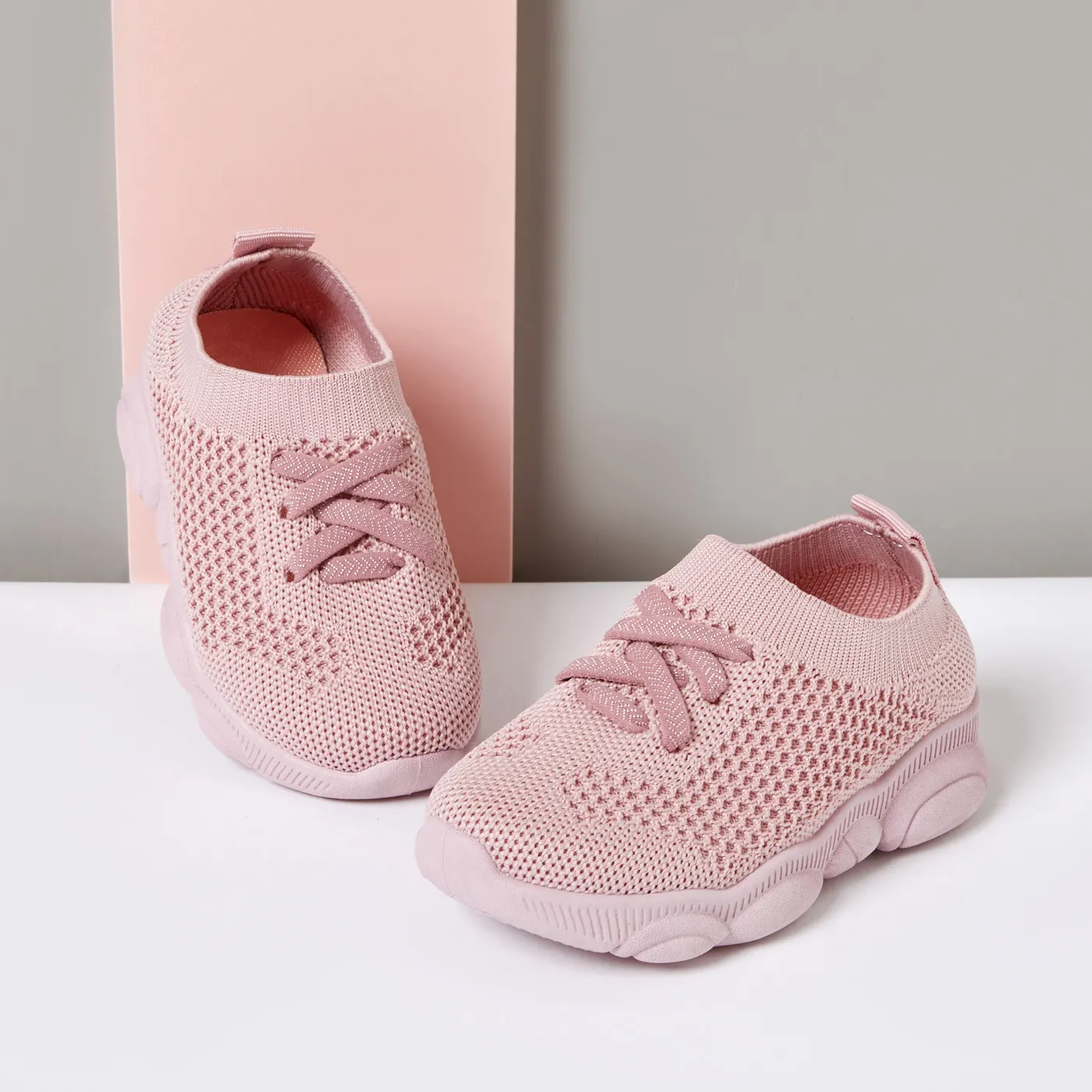 Toddler Boy / Girl Trendy Solid Breathable Athletic shoes Pink