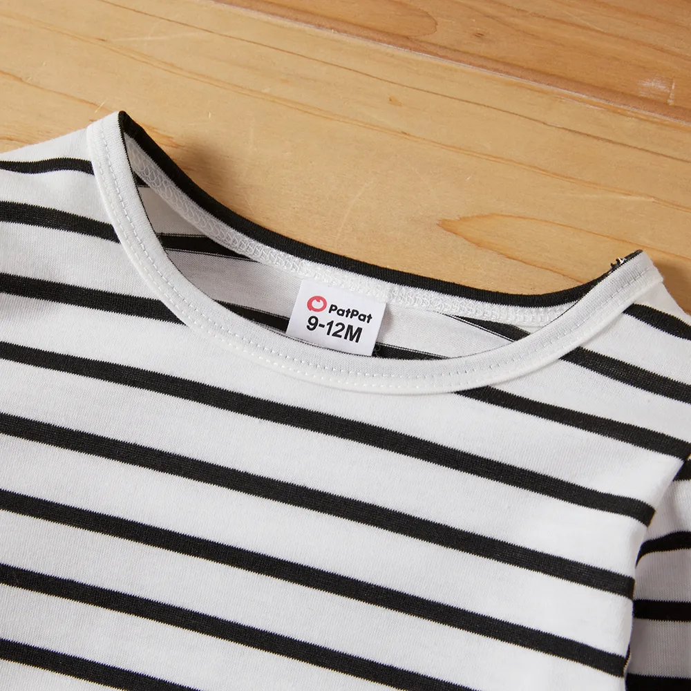Baby Boy Striped Top & Animal Overalls Sets big image 3