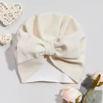 Baby / Toddler Solid Bowknot Hat Beige